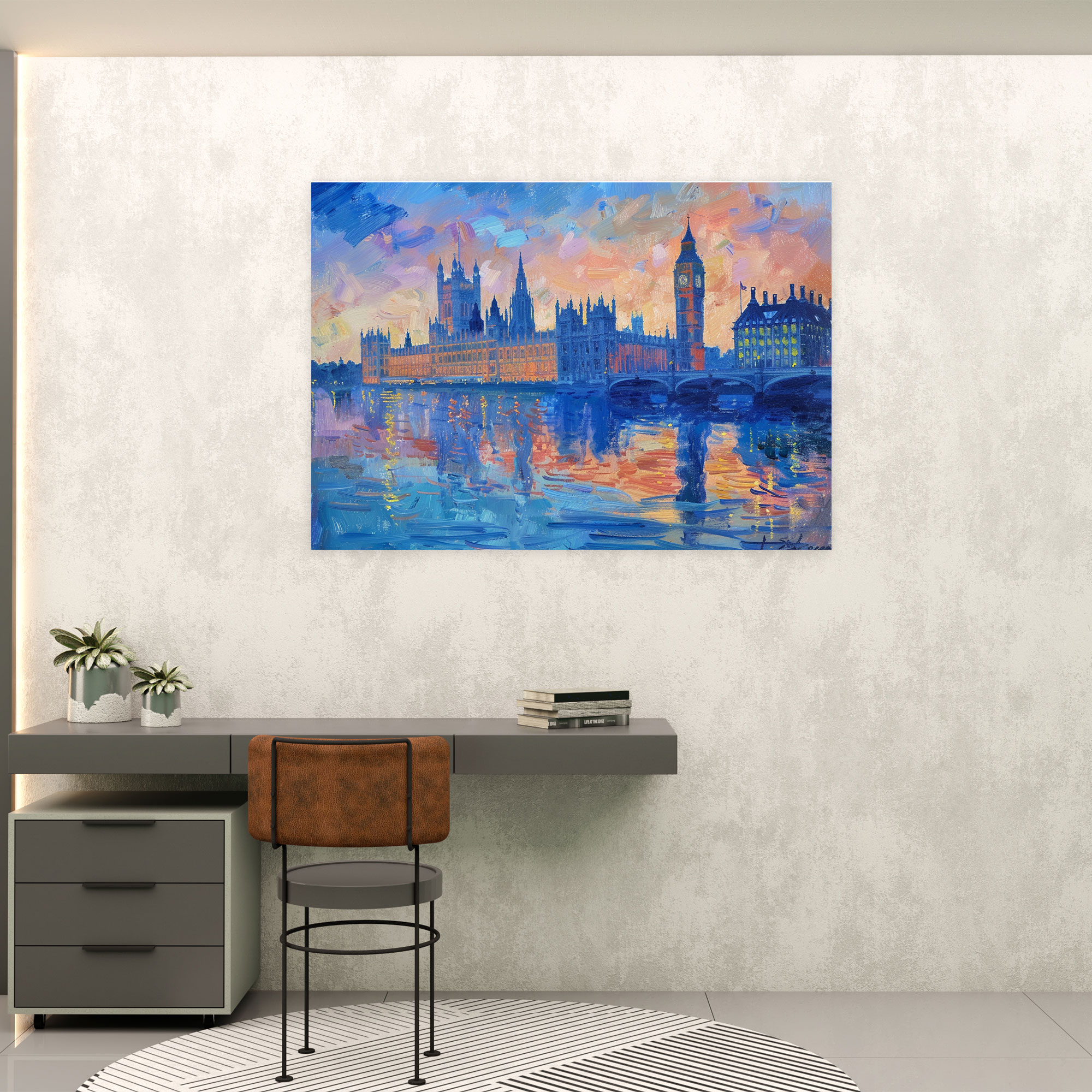 Houses Of Parliament London Wall Art - Claude Monet, Canvas, Wall Art, Canvas Wall Art
