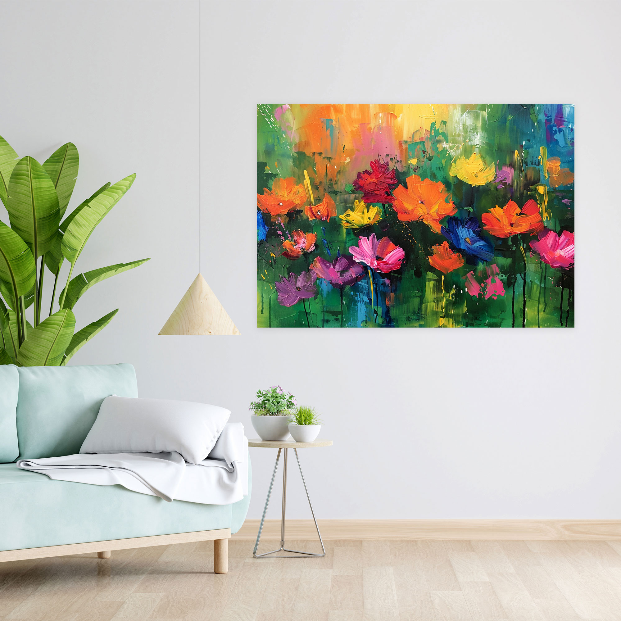 Monet's Garden Canvas Print - Claude Monet, Canvas, Canvas Wall Art, Canvas Print