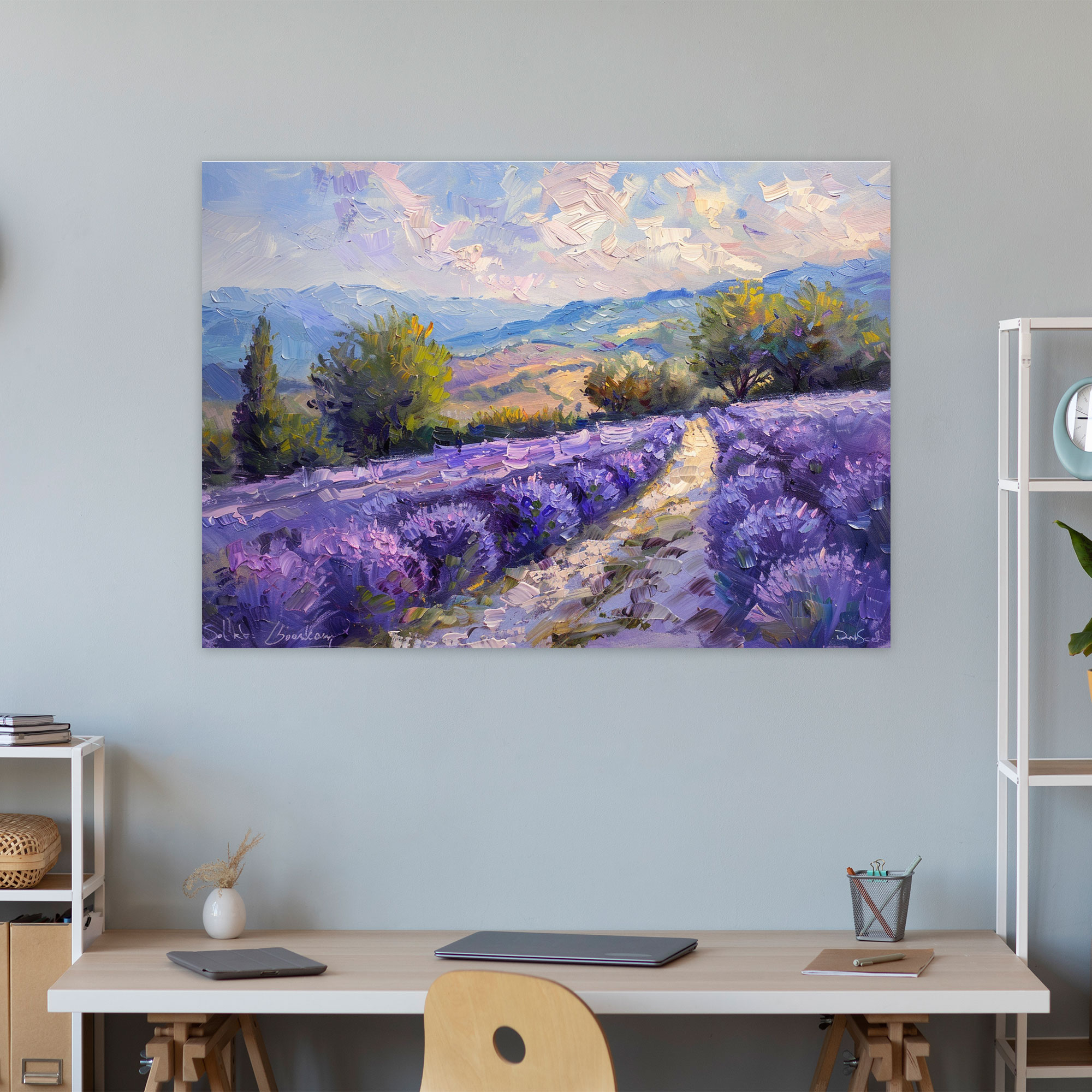 Provence Lavender Canvas Print - Claude Monet, Claude Monet, Home Decoration, Canvas Print