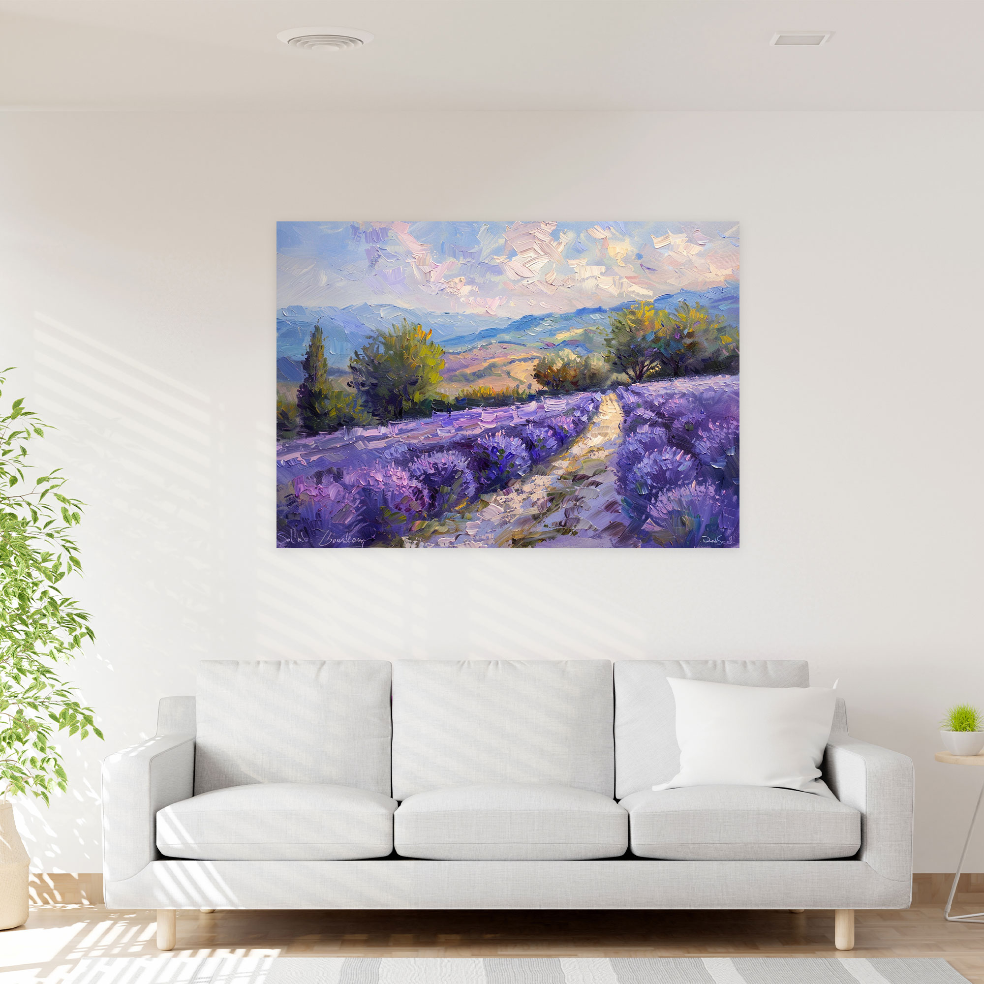 Provence Lavender Canvas Print - Claude Monet, Claude Monet, Home Decoration, Canvas Print