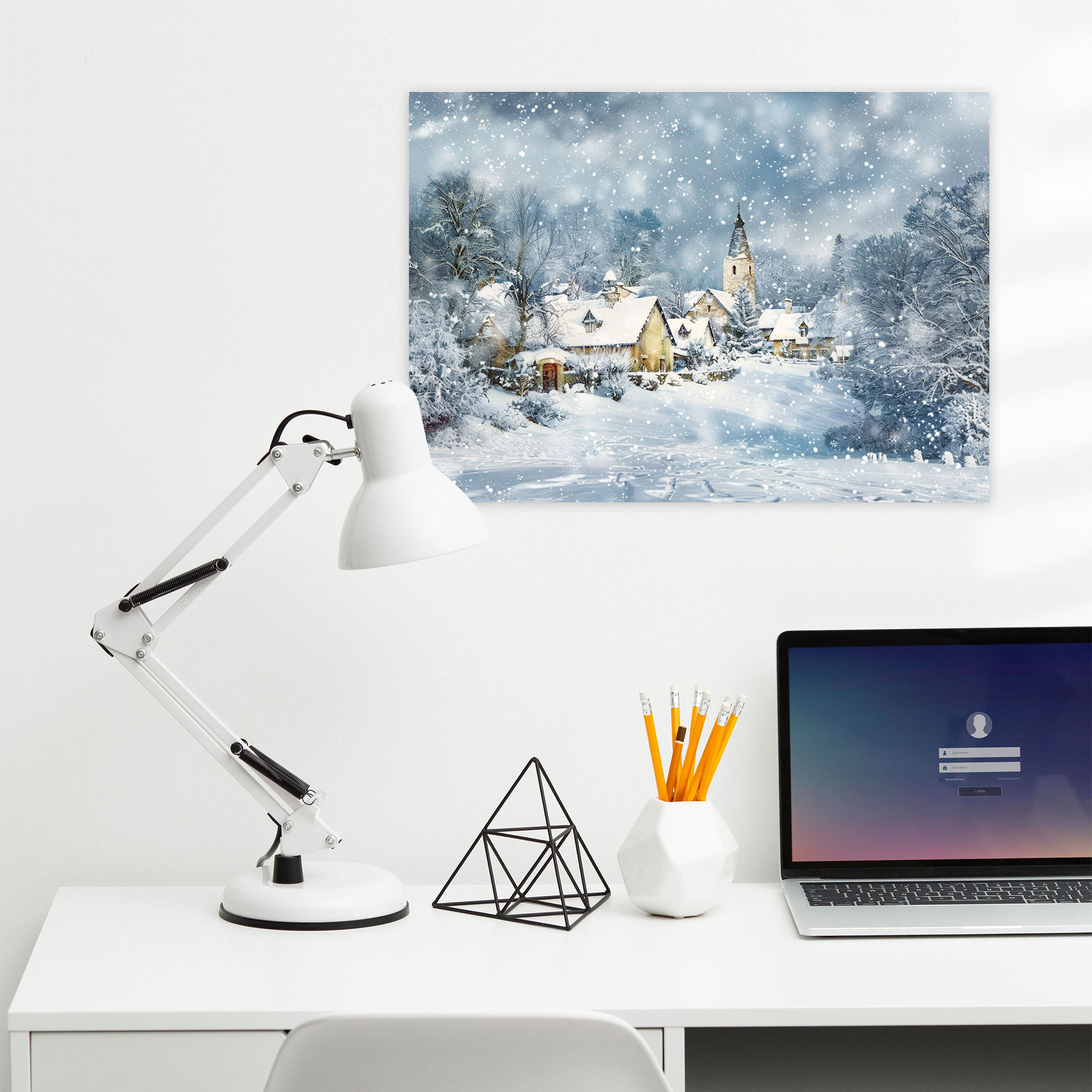 Winter Village Canvas Print - Claude Monet, Canvas Print, Home Decoration, Wall Decoration