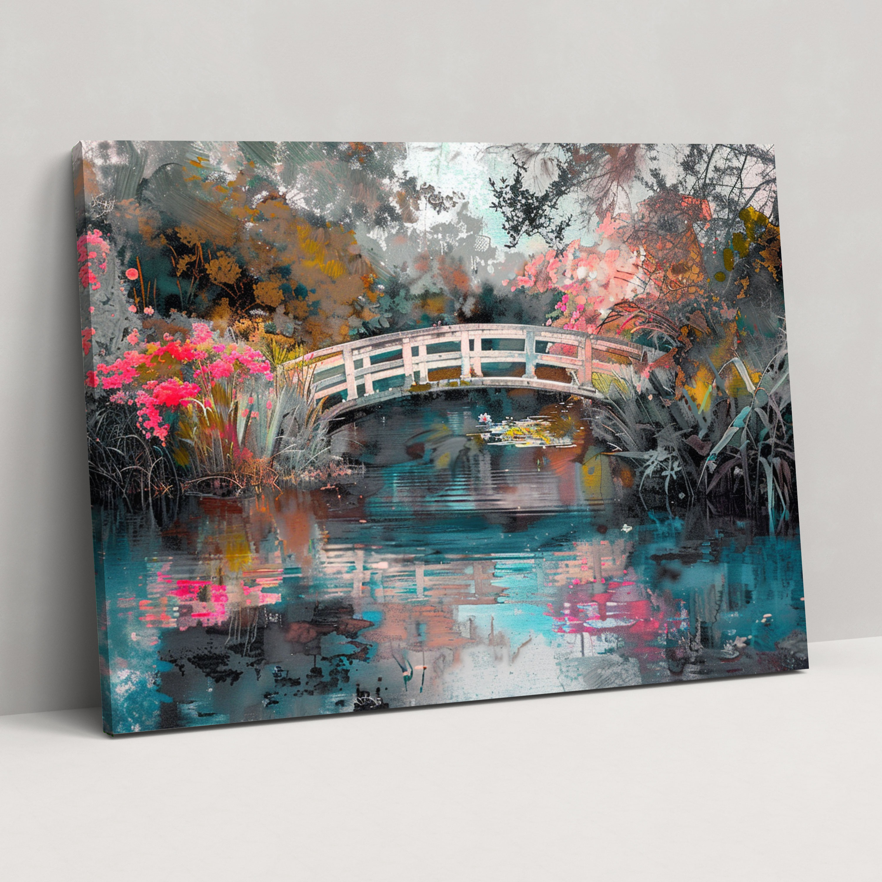Claude Monet Tranquil Pond Canvas Print - Claude Monet, Home Decoration, Canvas, Wall Art