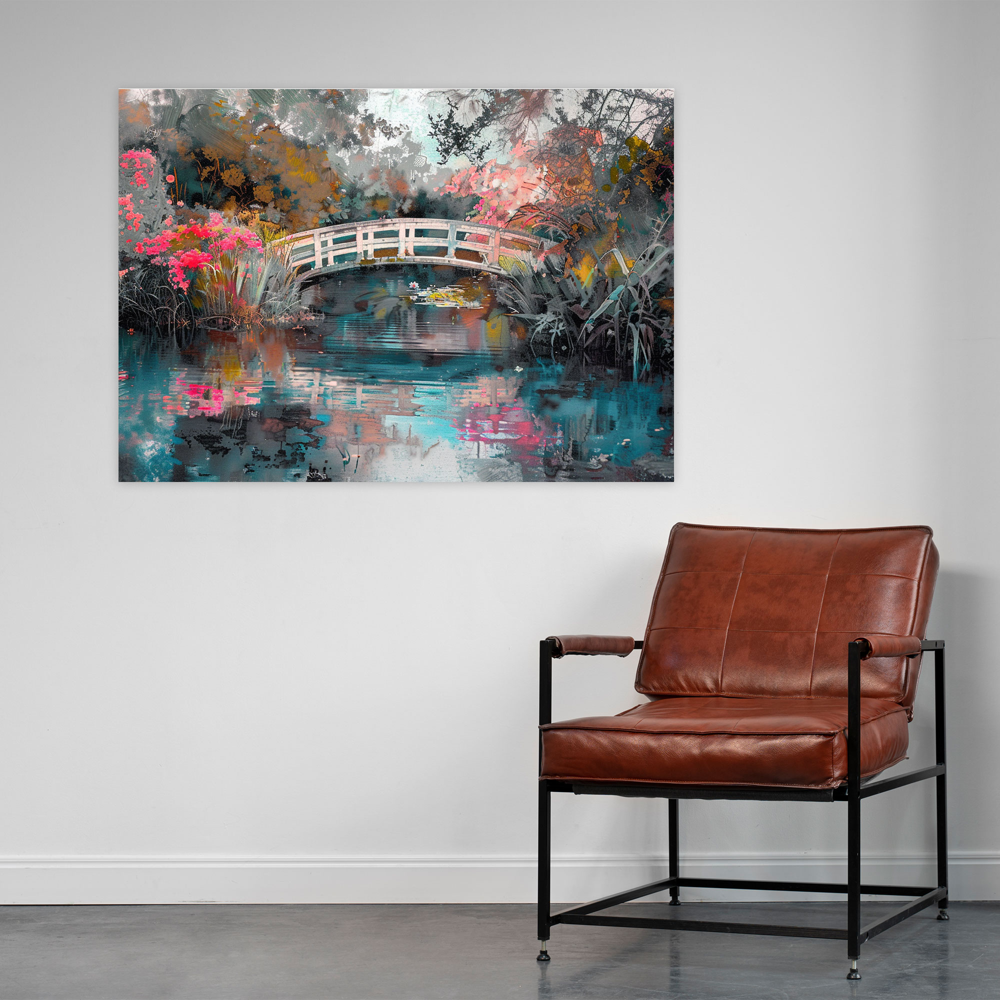 Claude Monet Tranquil Pond Canvas Print - Claude Monet, Home Decoration, Canvas, Wall Art