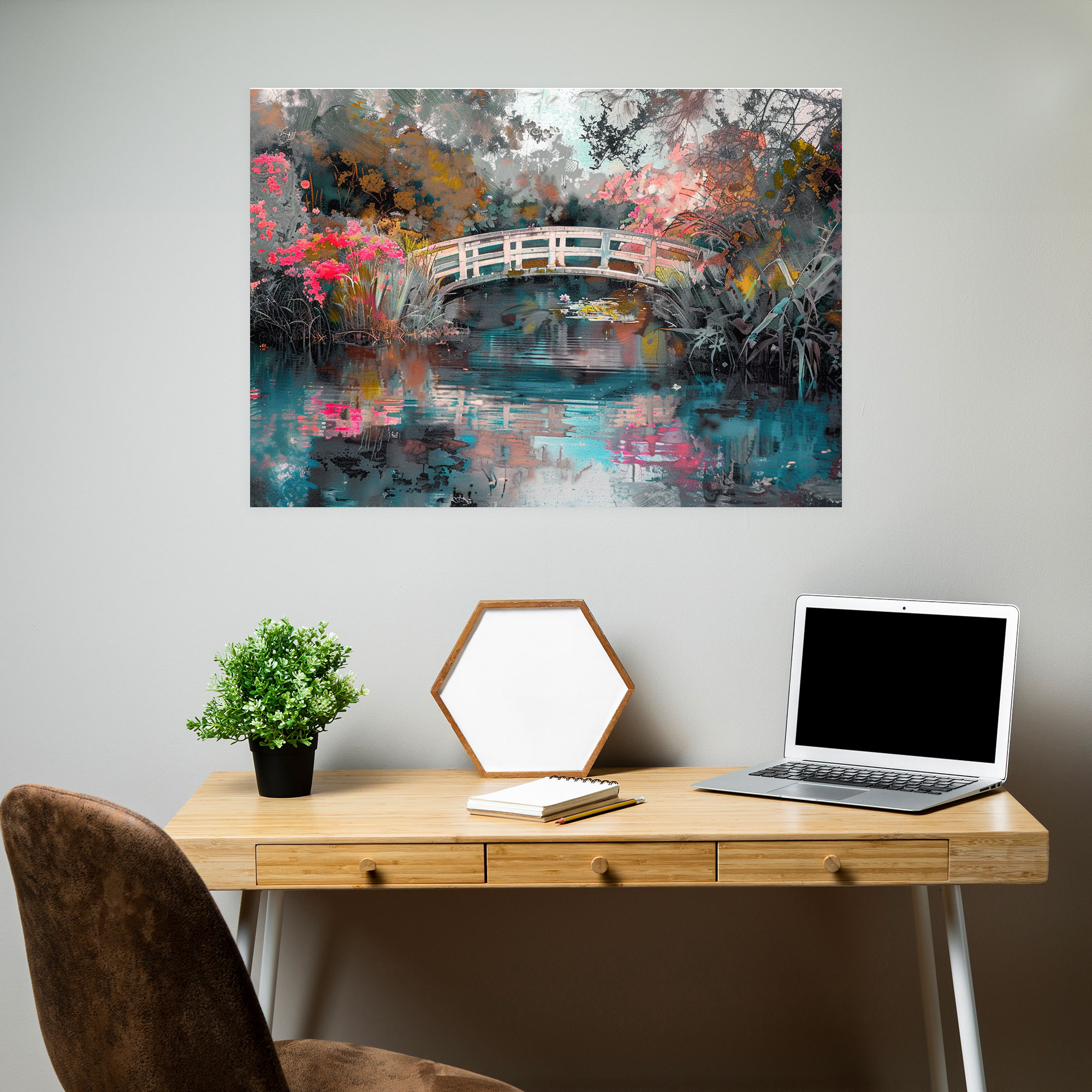 Claude Monet Tranquil Pond Canvas Print - Claude Monet, Home Decoration, Canvas, Wall Art