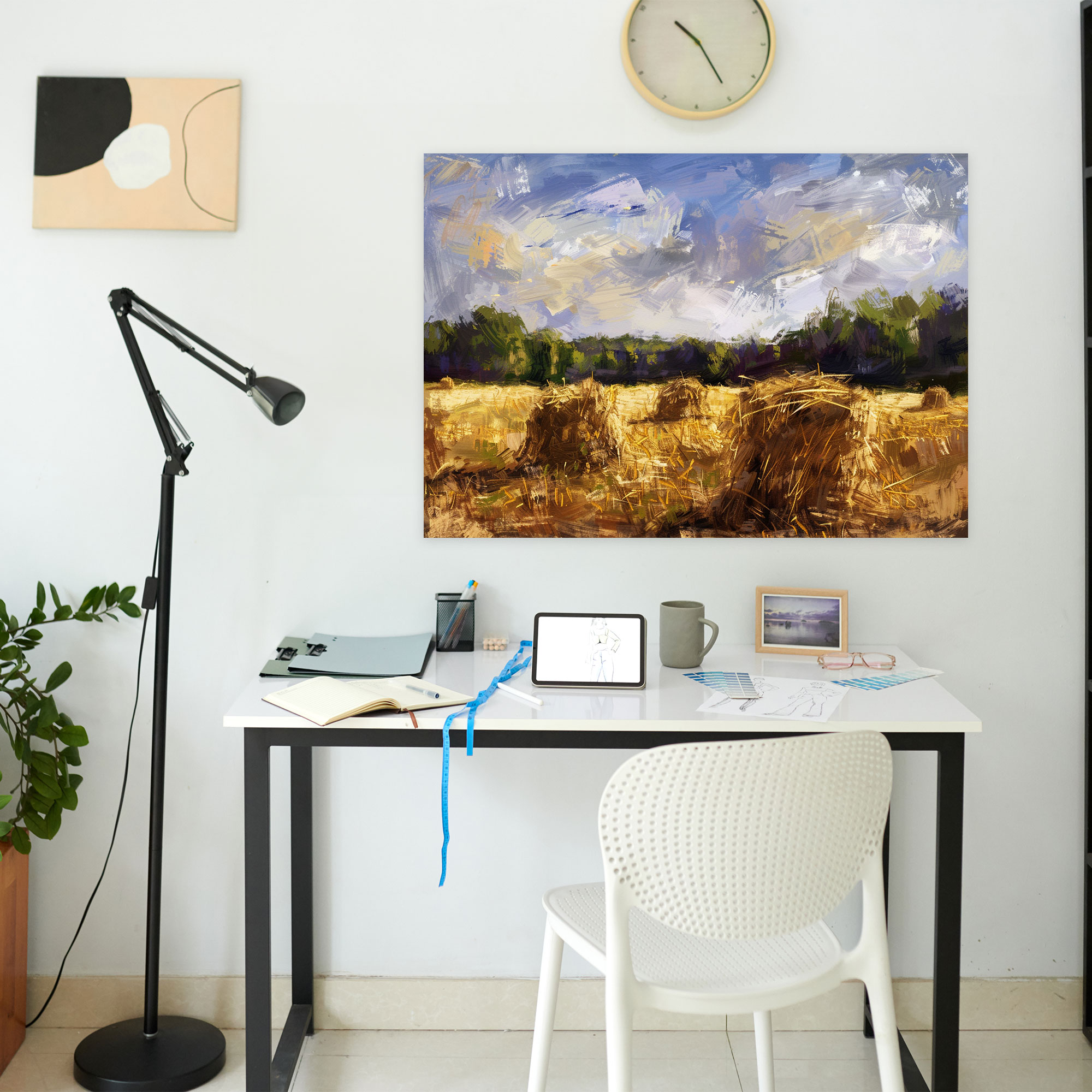 Claude Monet Haystacks Canvas Print - Claude Monet, Claude Monet, Canvas, Wall Art