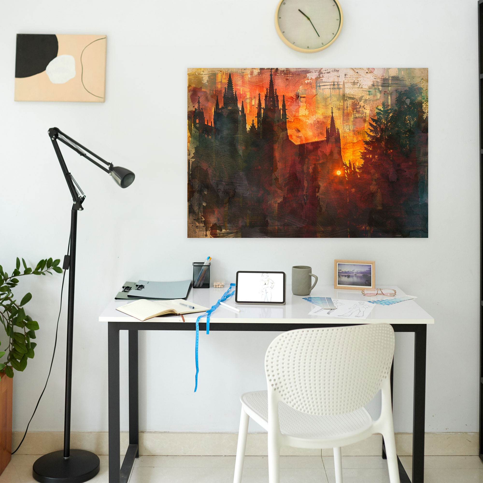 Sunset Cathedral Claude Monet Wall Decoration - Claude Monet, Home Decoration, Wall Decoration, Canvas