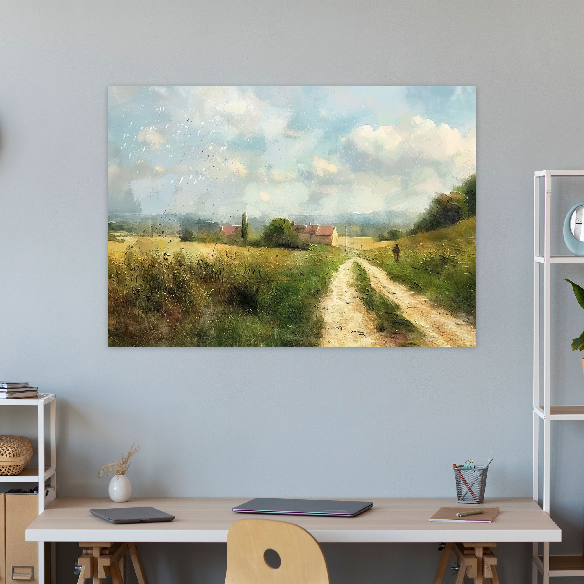 Fransız Kırsalı Claude Monet Kanvas Tablo - Claude Monet Ev Dekorasyonu Kanvas Duvar Sanatı