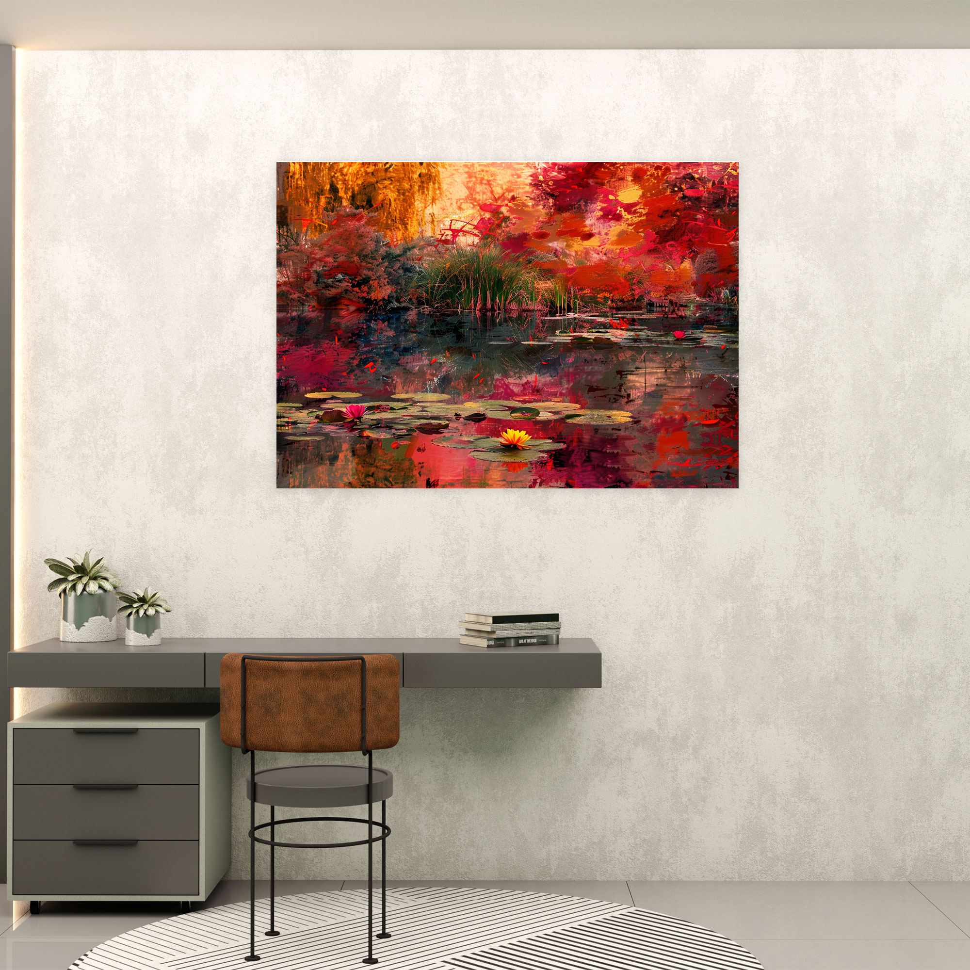 Claude Monet Canvas Print - Water Lilies Wall Art - Claude Monet, Canvas Wall Art, Wall Decoration, Canvas