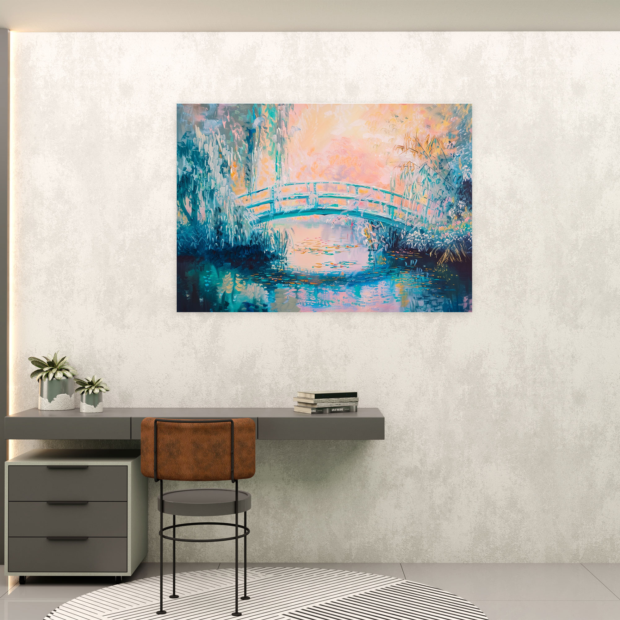 Claude Monet Canvas Print - Willow Trees Wall Decoration - Claude Monet, Canvas Wall Art, Claude Monet, Canvas