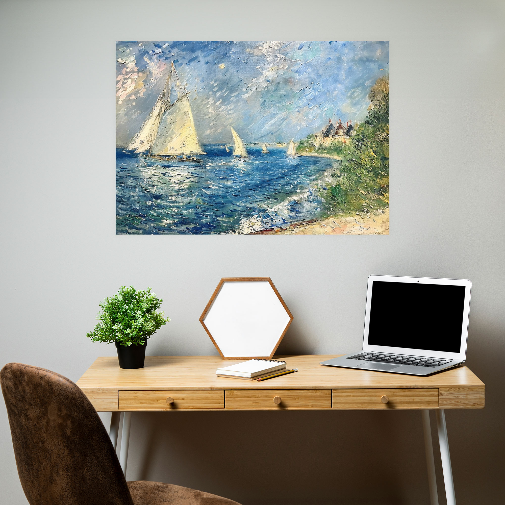 Claude Monet Canvas Print - Sailboats Wall Art - Claude Monet, Canvas Wall Art, Wall Art, Home Decoration