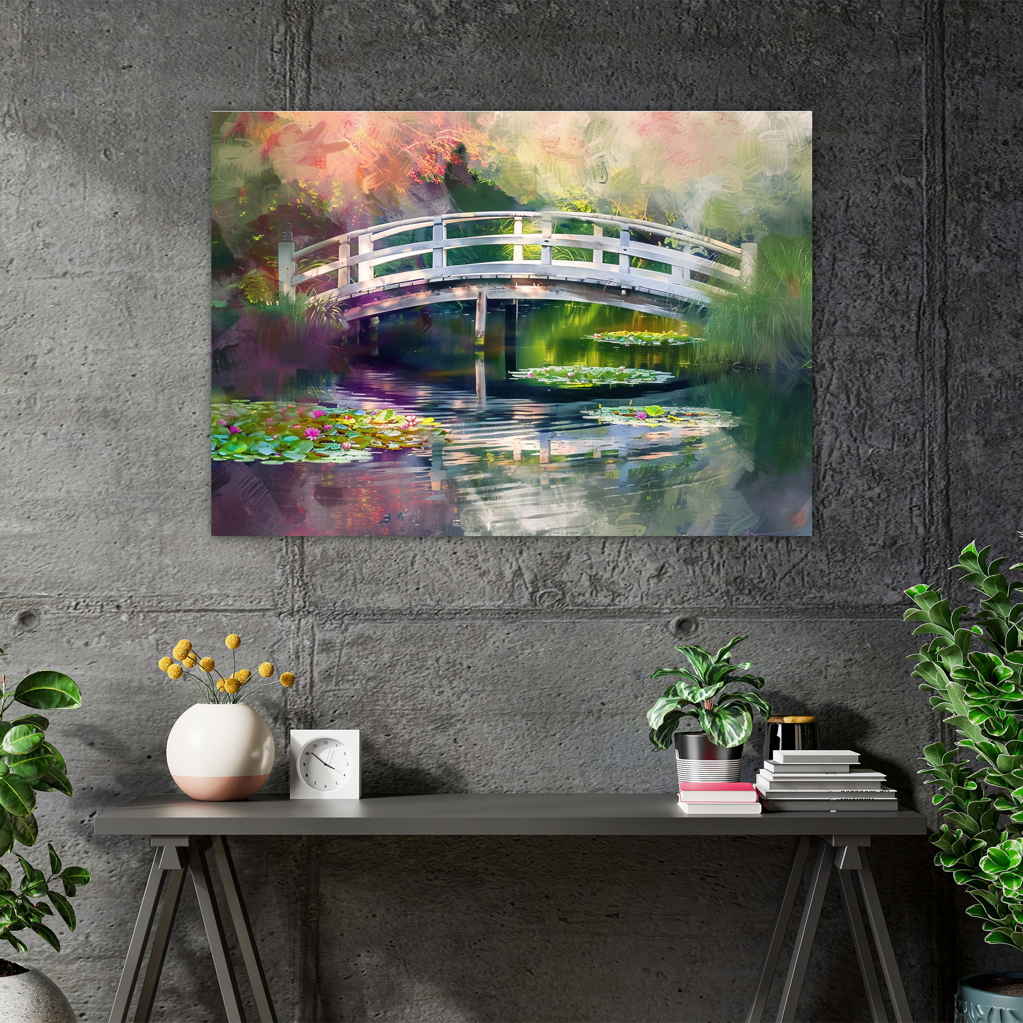 Claude Monet Canvas Print - Japanese Bridge Wall Art - Claude Monet, Canvas, Canvas Wall Art, Canvas Print