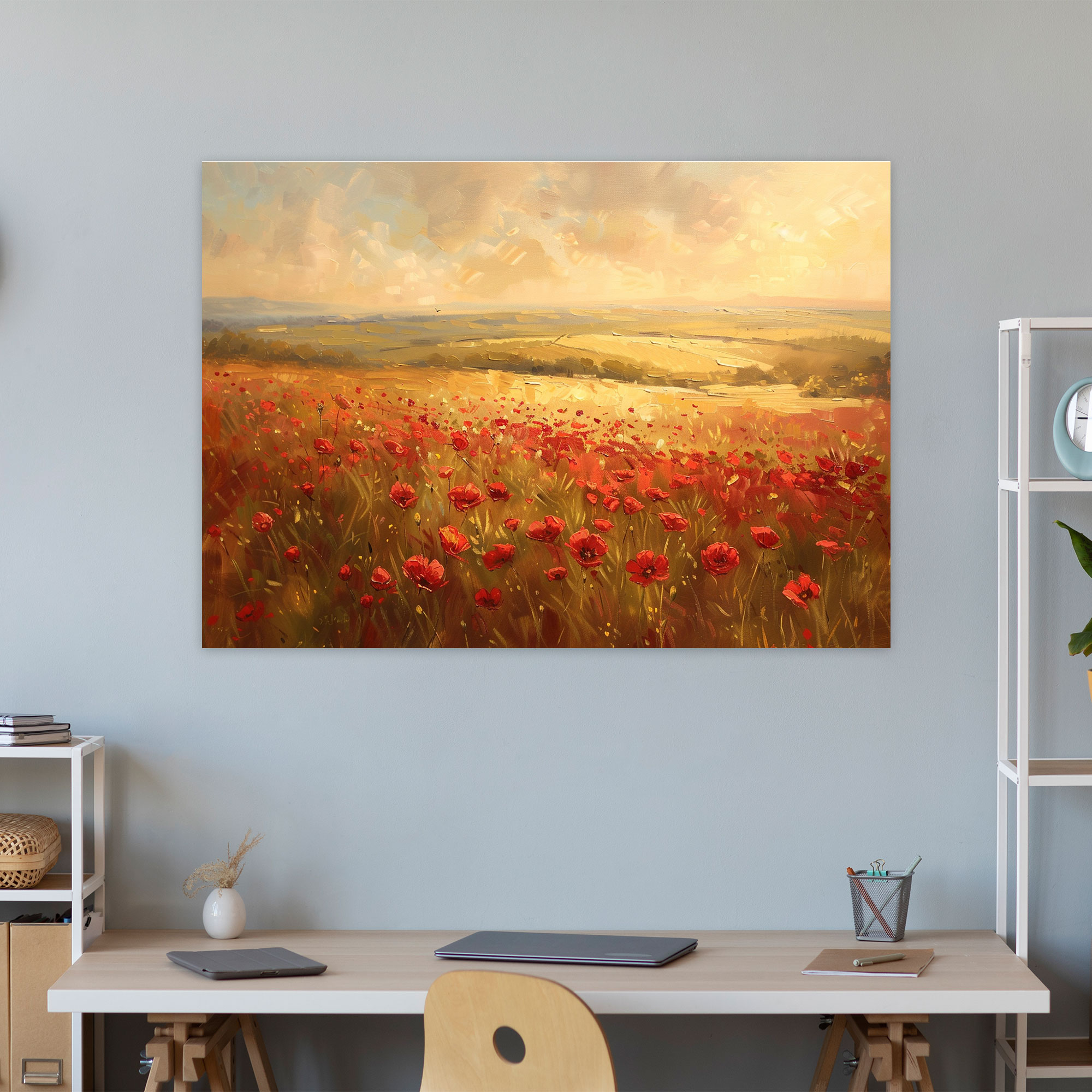 Claude Monet Wall Decoration - Poppies Canvas Print - Claude Monet, Canvas, Claude Monet, Wall Art