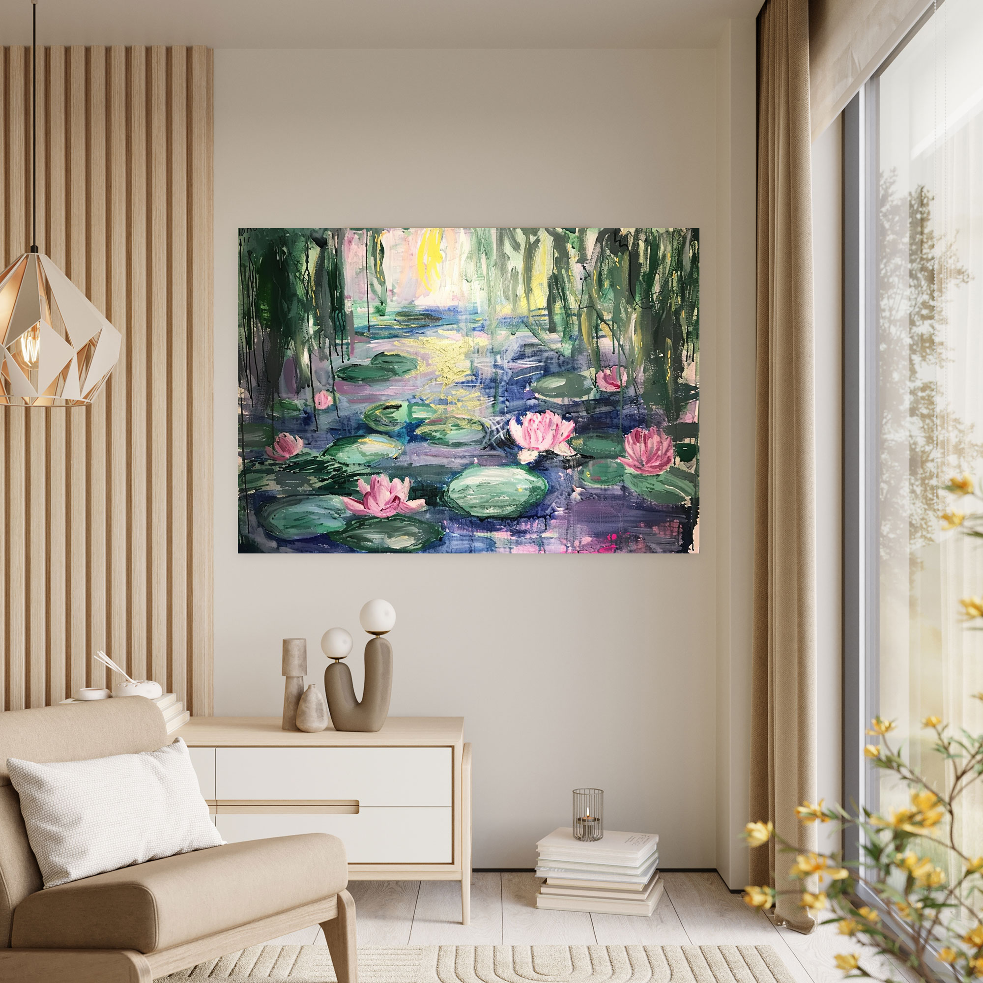 Claude Monet Kanvas Tablo - Nilüferler Duvar Sanatı