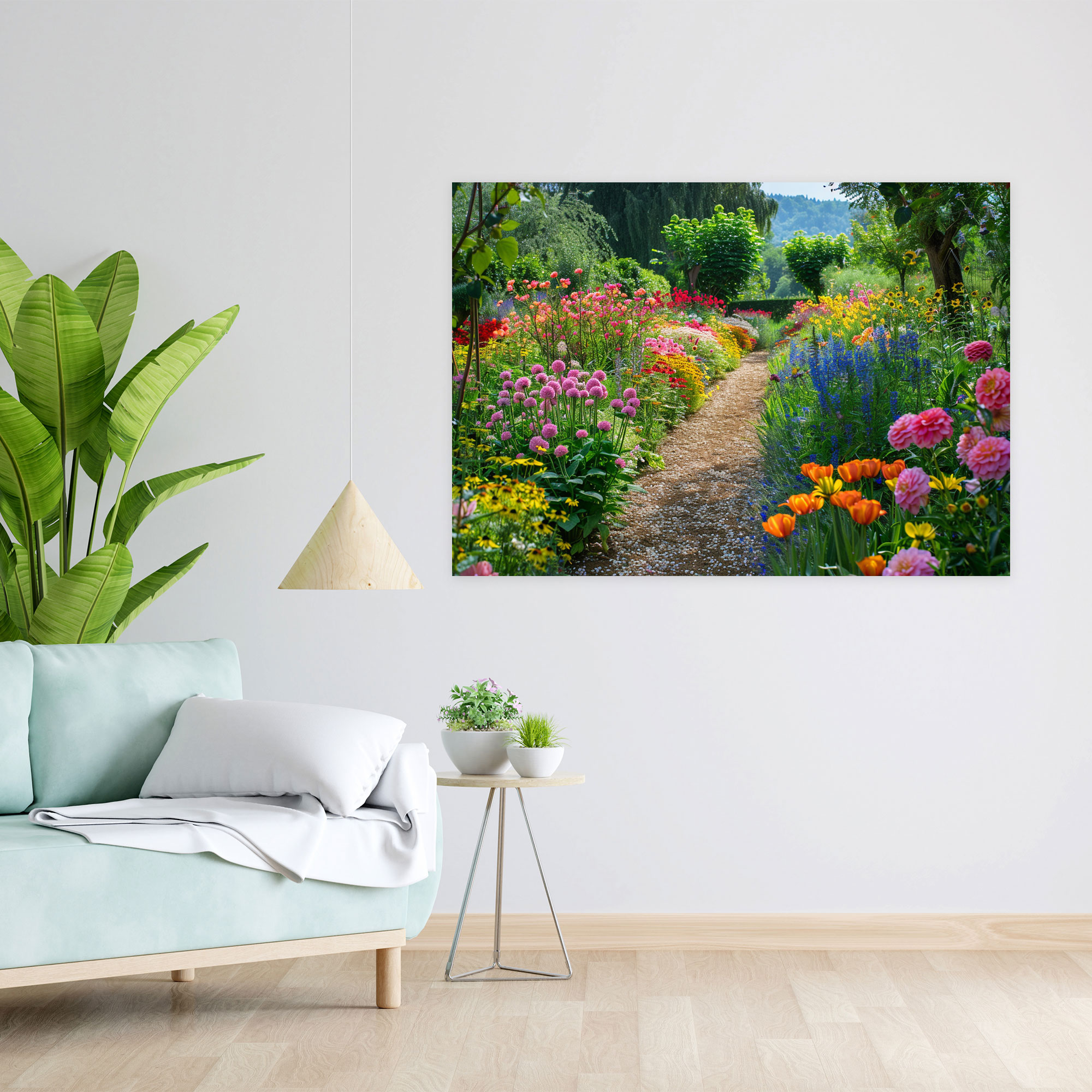 Claude Monet Canvas Print - Blooming Flower Garden Wall Art - Claude Monet, Claude Monet, Wall Decoration, Wall Art