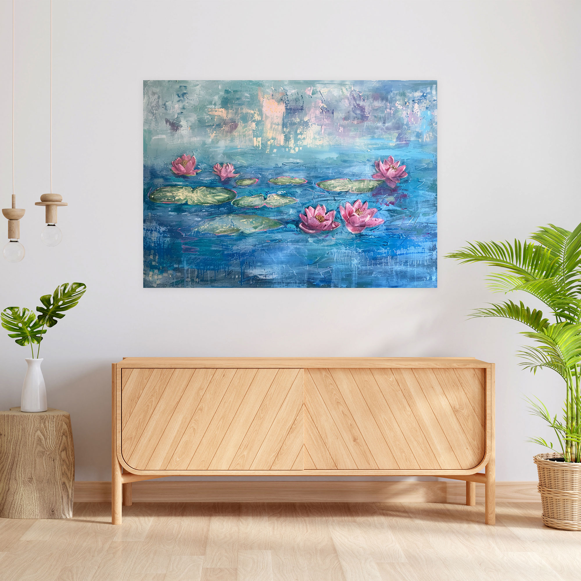 Claude Monet Water Lilies Canvas Print - Claude Monet, Canvas Print, Home Decoration, Wall Decoration