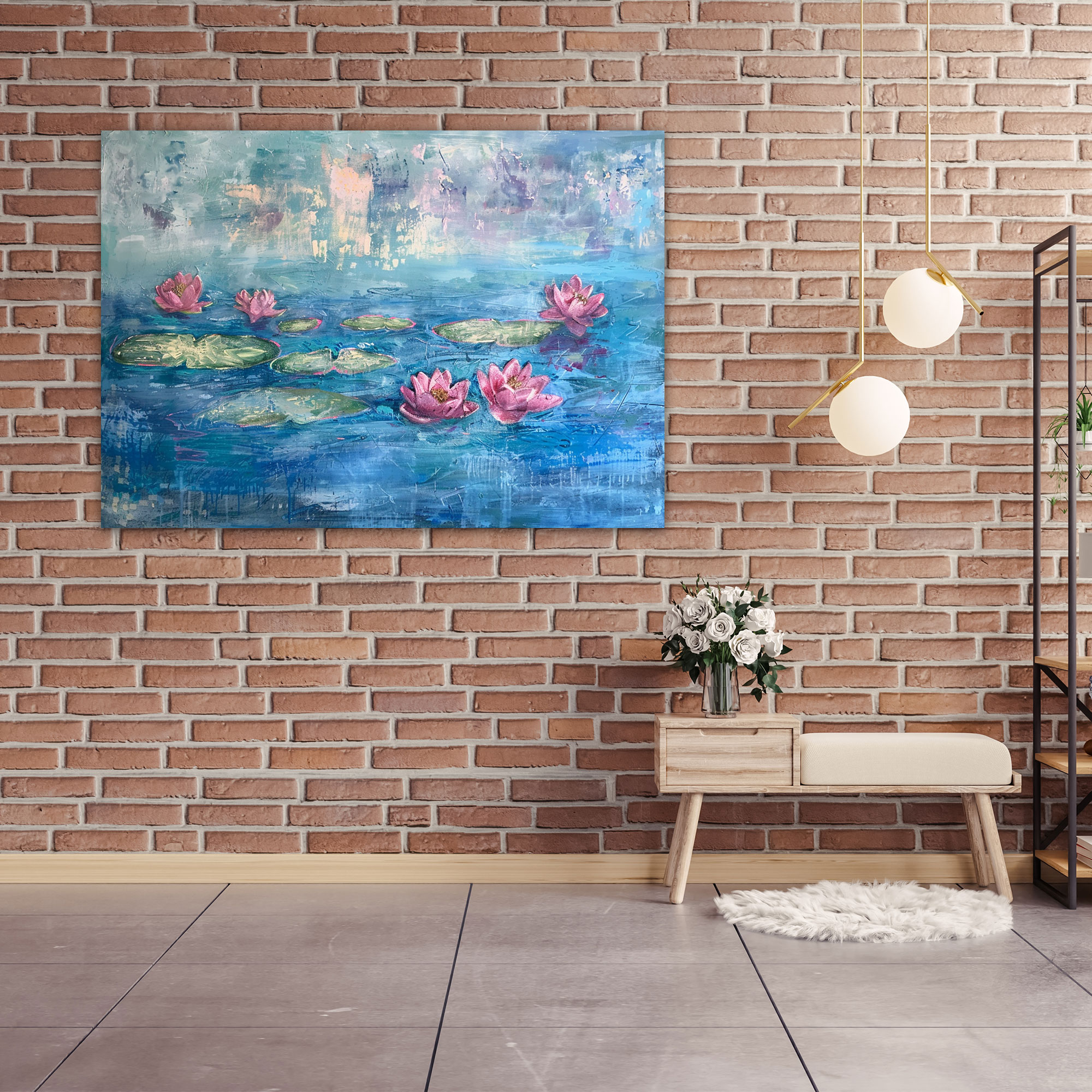 Claude Monet Water Lilies Canvas Print - Claude Monet, Canvas Print, Home Decoration, Wall Decoration