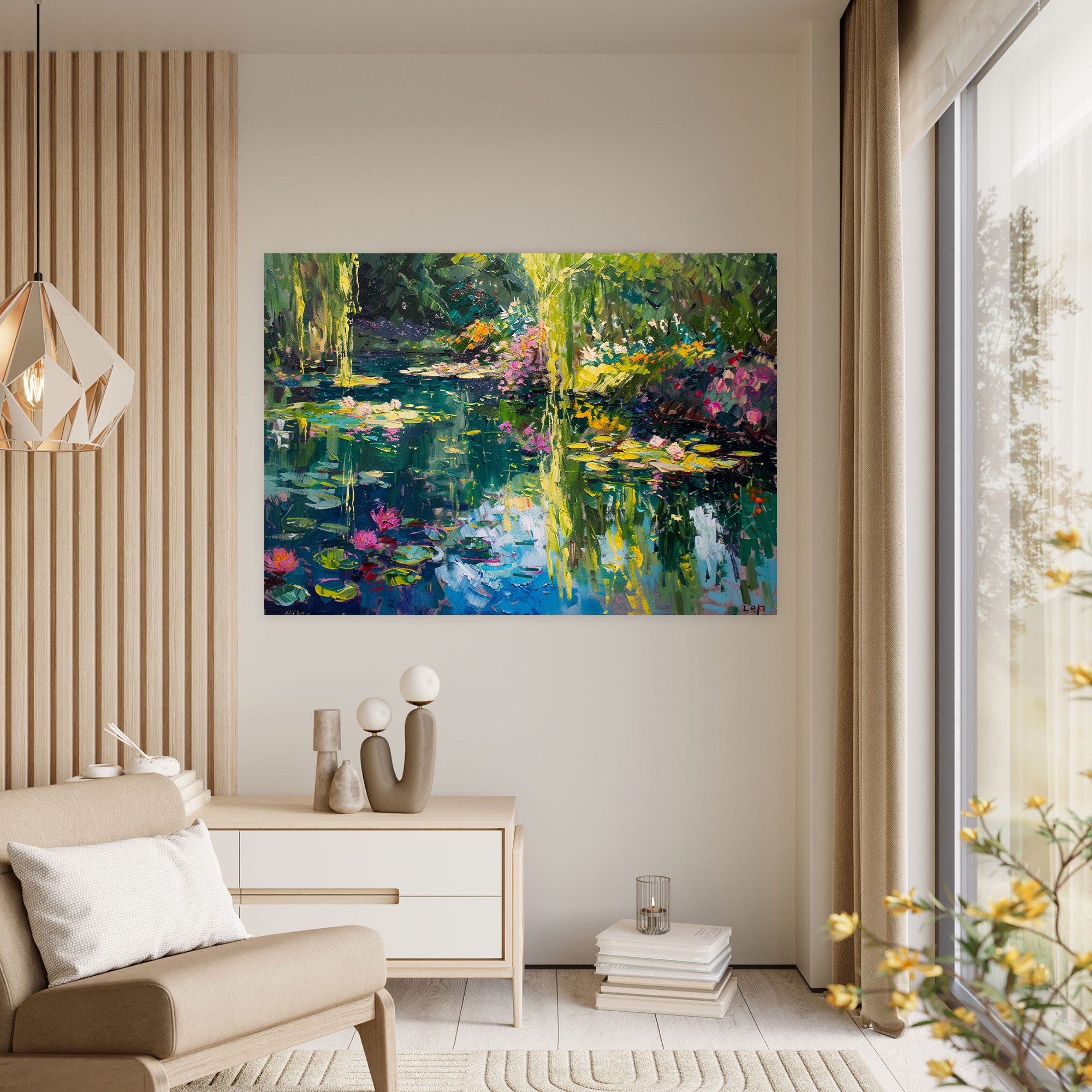 Impressionist Garden Wall Art - Claude Monet, Canvas Wall Art, Wall Art, Home Decoration