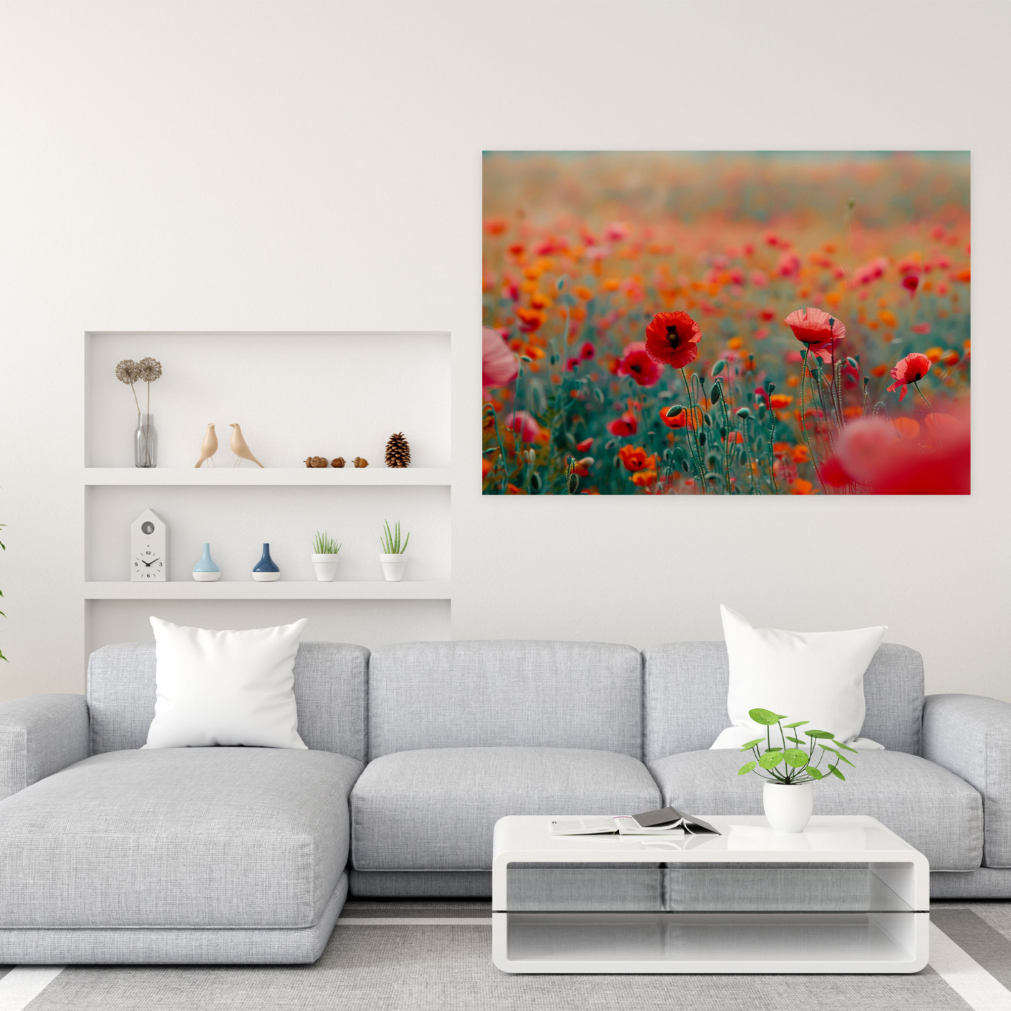 Poppy Field Wall Decoration - Claude Monet, Canvas, Home Decoration, Claude Monet