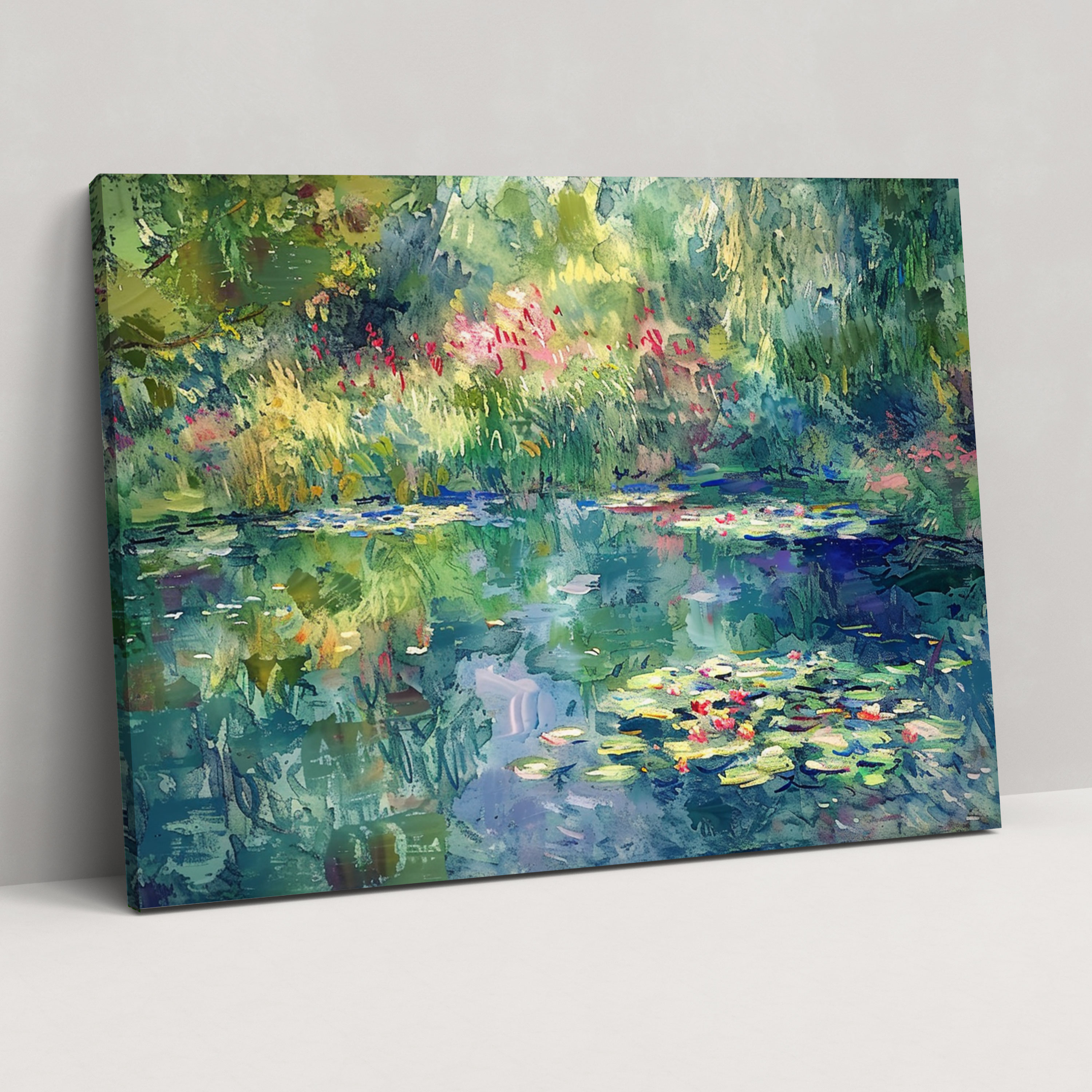 Giverny Garden Canvas Print - Claude Monet, Wall Art, Canvas Wall Art, Home Decoration