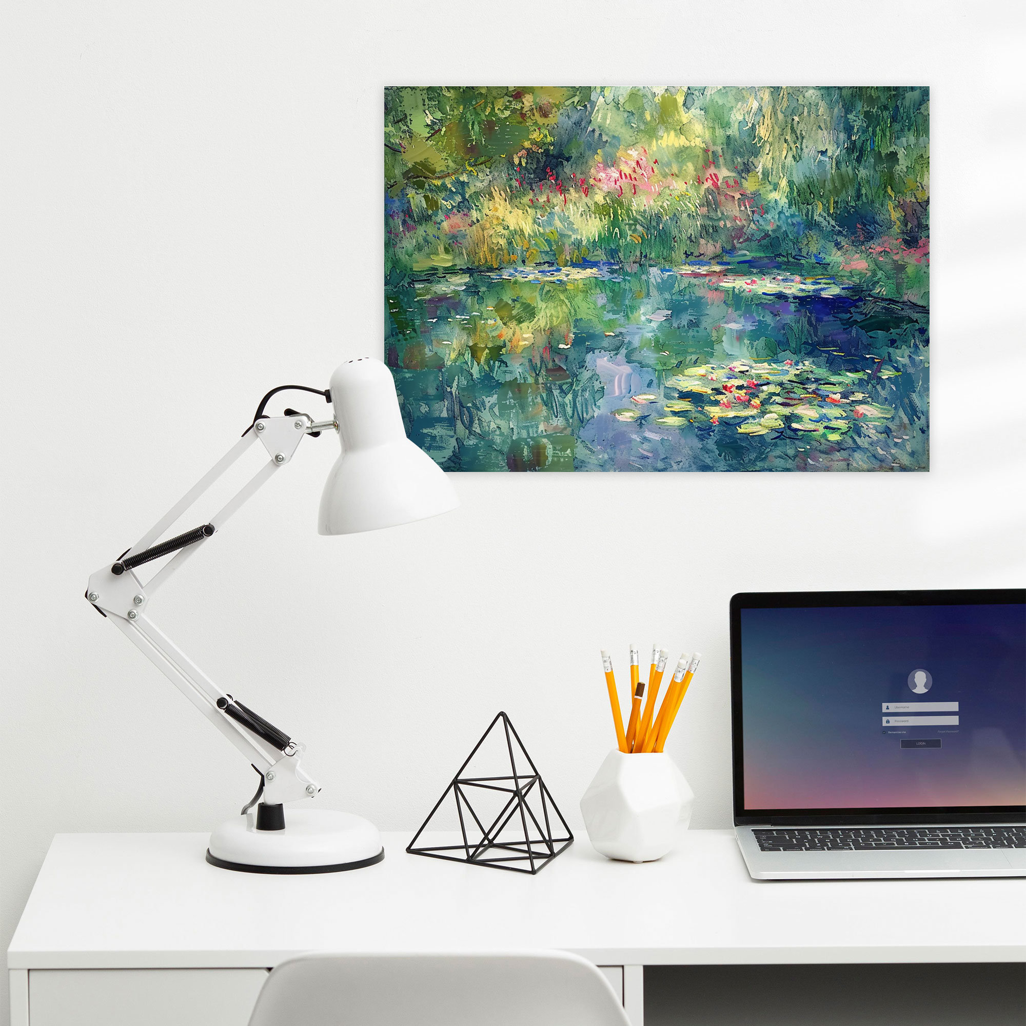 Giverny Garden Canvas Print - Claude Monet, Wall Art, Canvas Wall Art, Home Decoration