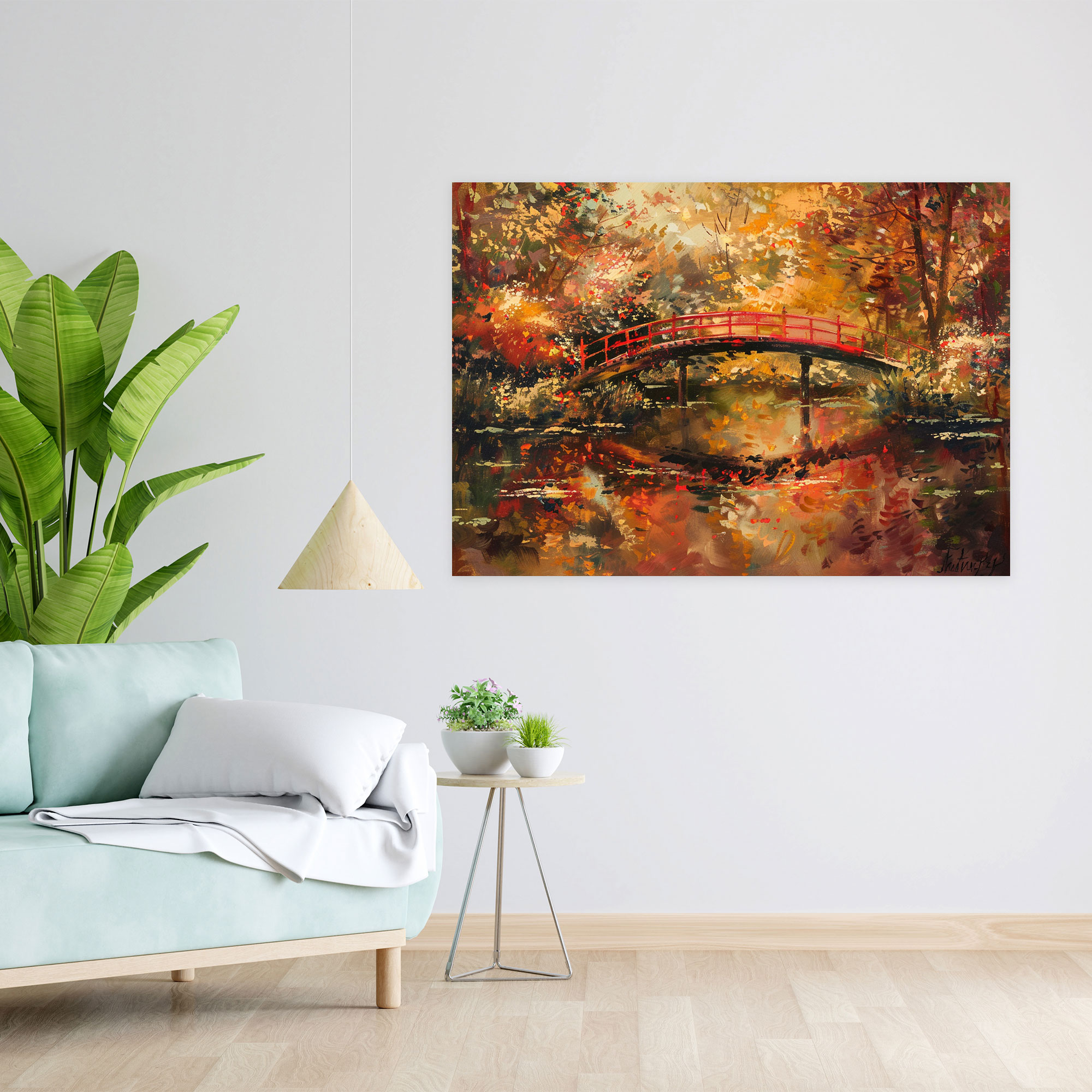 Japanese Bridge Canvas Print - Claude Monet, Wall Decoration, Home Decoration, Canvas