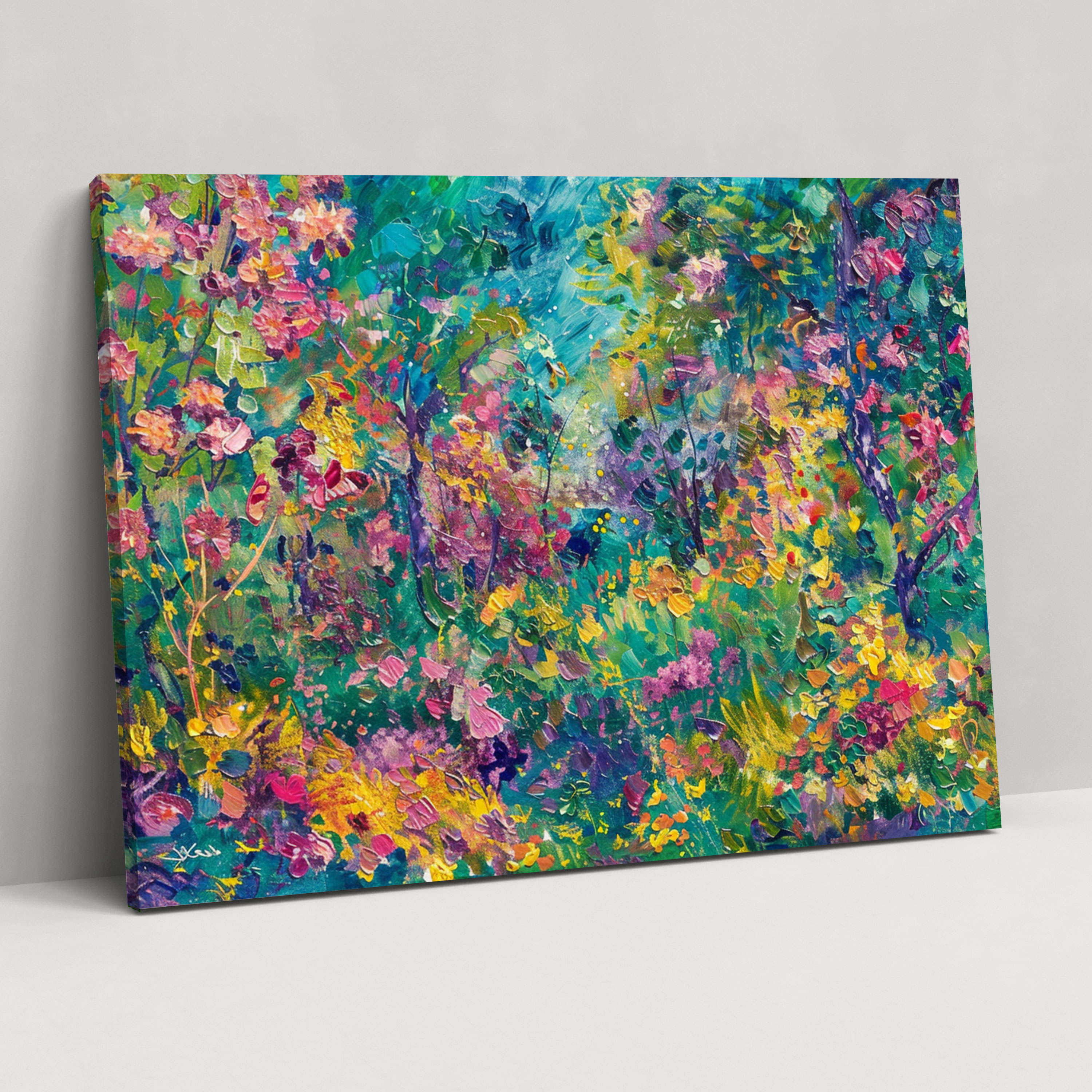 Impressionist Garden Claude Monet Canvas Print - Claude Monet, Canvas Print, Claude Monet, Wall Art