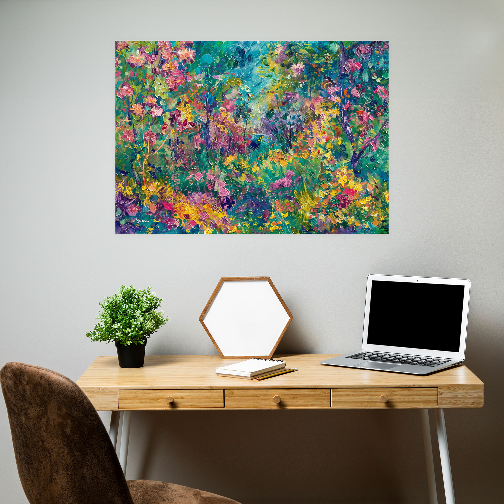 Impressionist Garden Claude Monet Canvas Print - Claude Monet, Canvas Print, Claude Monet, Wall Art