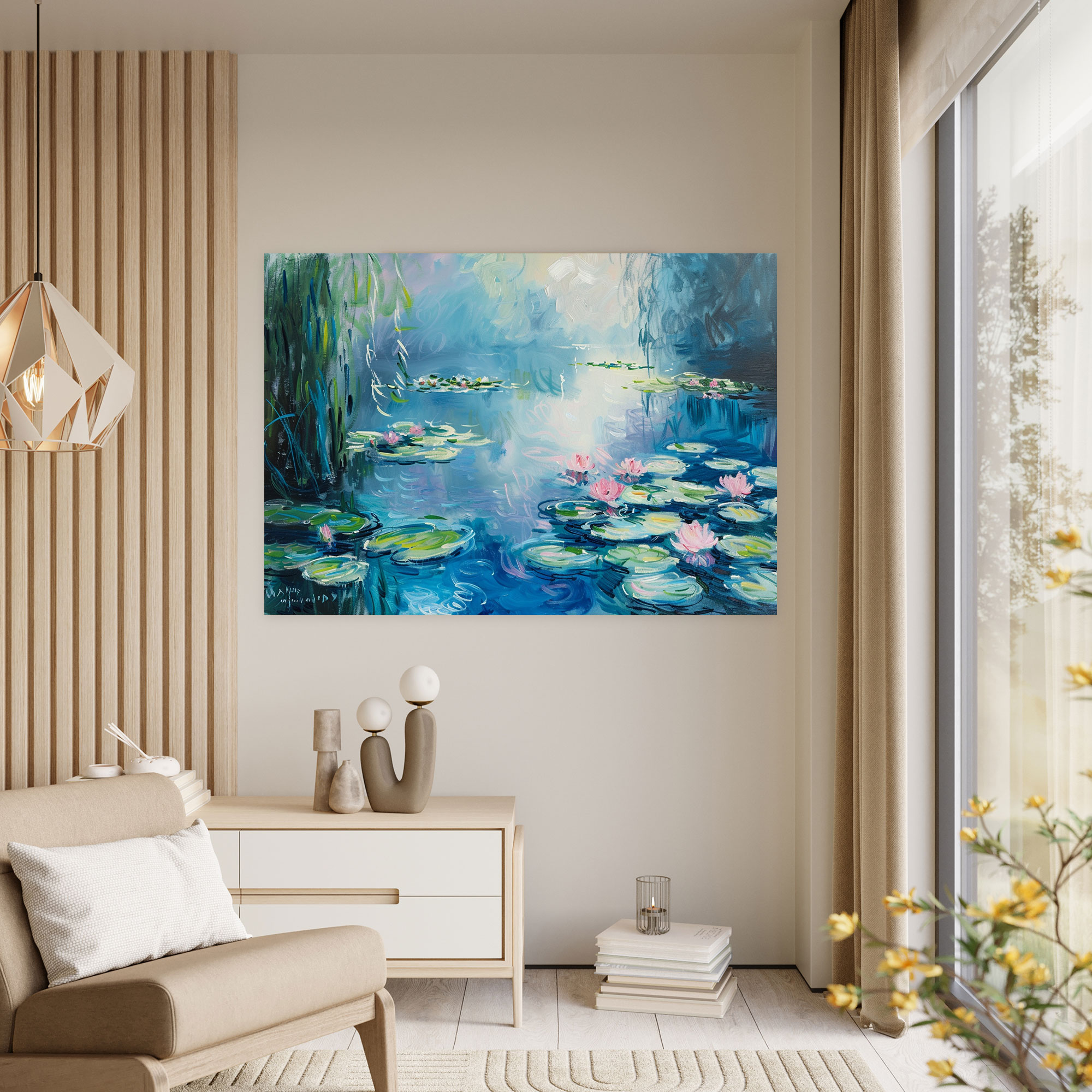 Claude Monet Water Lilies Canvas Print - Claude Monet, Claude Monet, Wall Art, Canvas