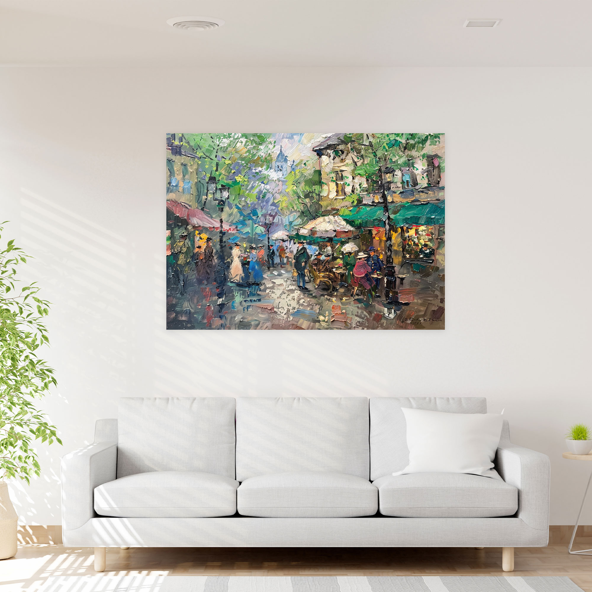 Impressionist Claude Monet Street Scene Wall Art - Claude Monet, Canvas Wall Art, Home Decoration, Canvas
