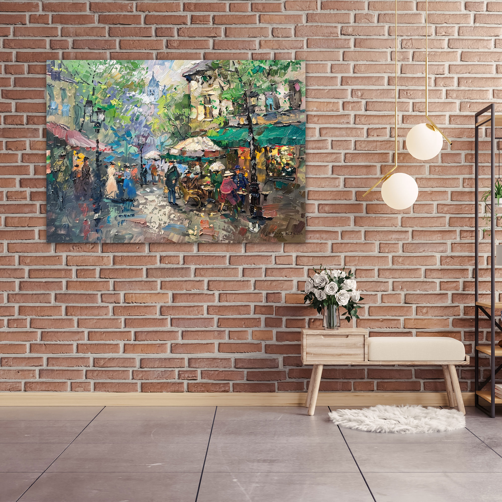 Impressionist Claude Monet Street Scene Wall Art - Claude Monet, Canvas Wall Art, Home Decoration, Canvas