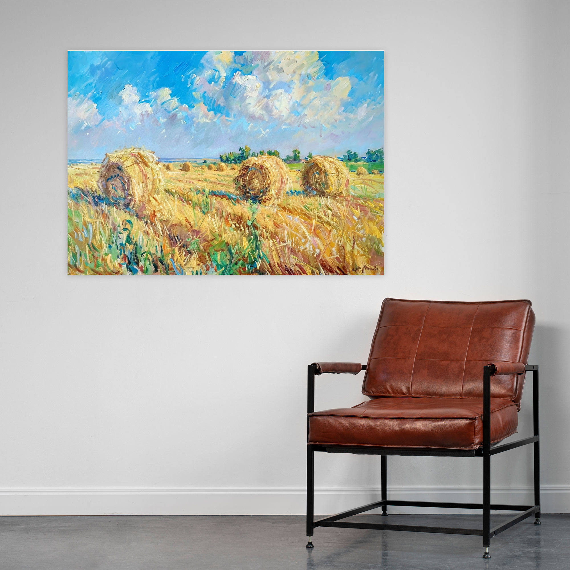 Claude Monet Haystacks Wall Decoration - Claude Monet, Wall Decoration, Claude Monet, Canvas Wall Art