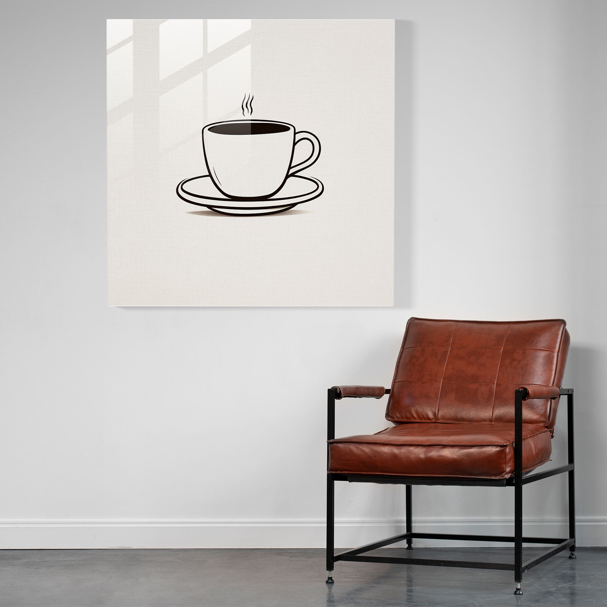 Coffee Cup Glass Print - Coffee, Wall Decoration, Coffee Cup, Coffee
