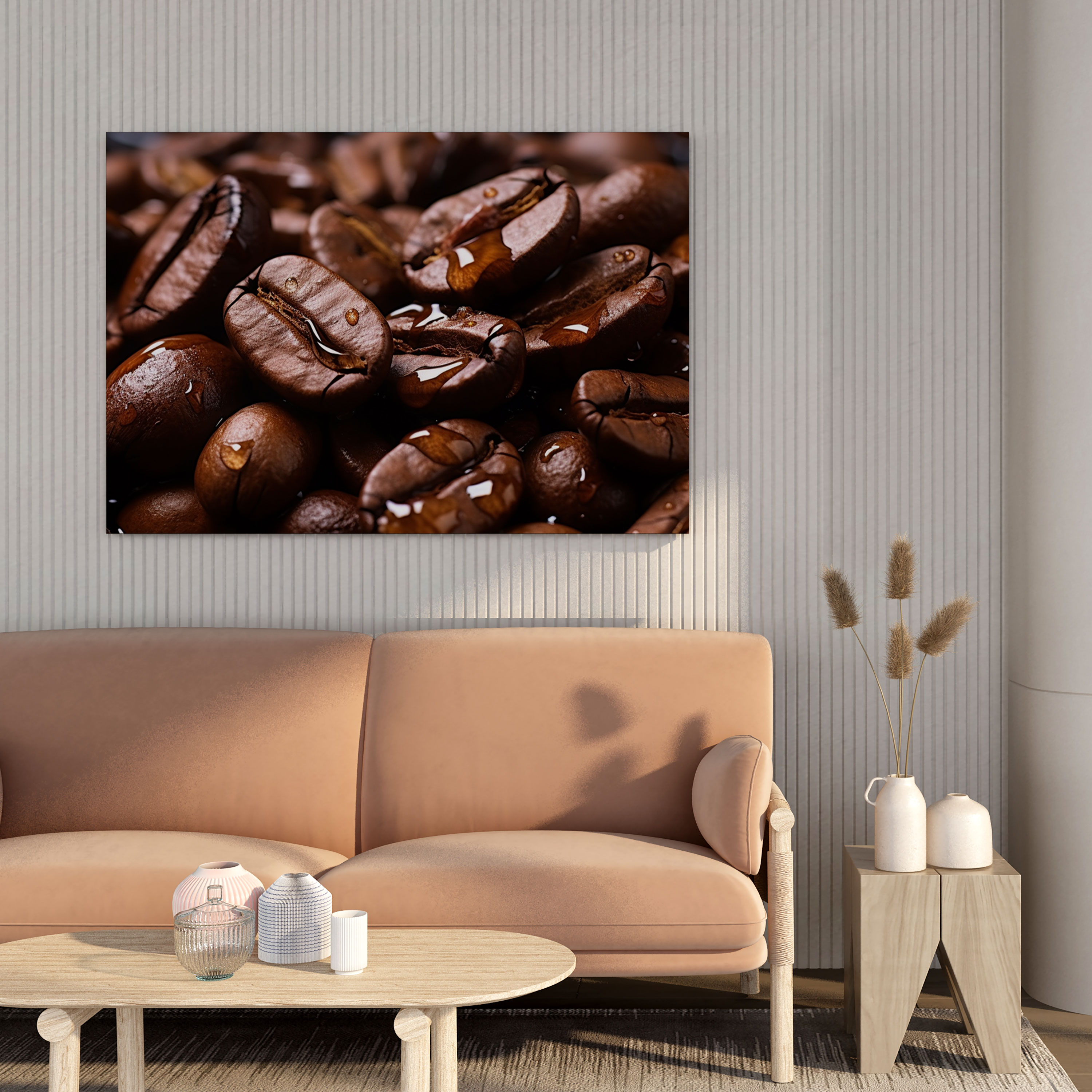 Coffee Canvas Print - Roasted Coffee Beans Wall Art - Coffee, Home Decoration, Coffee Canvas Print, Photographic Wall Art