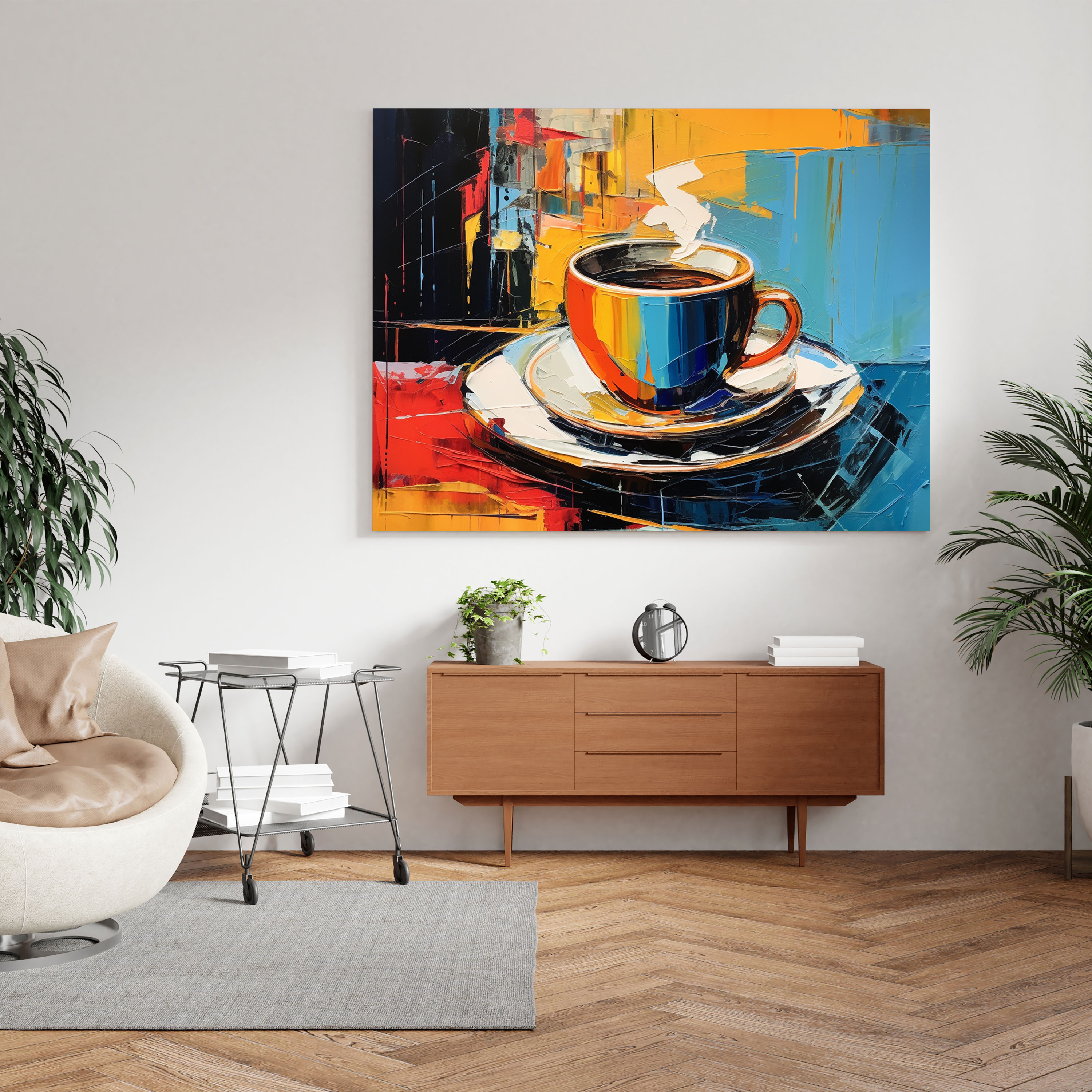 Coffee Canvas Print Wall Art - Coffee, Home Decoration, Wall Art, Wall Decoration