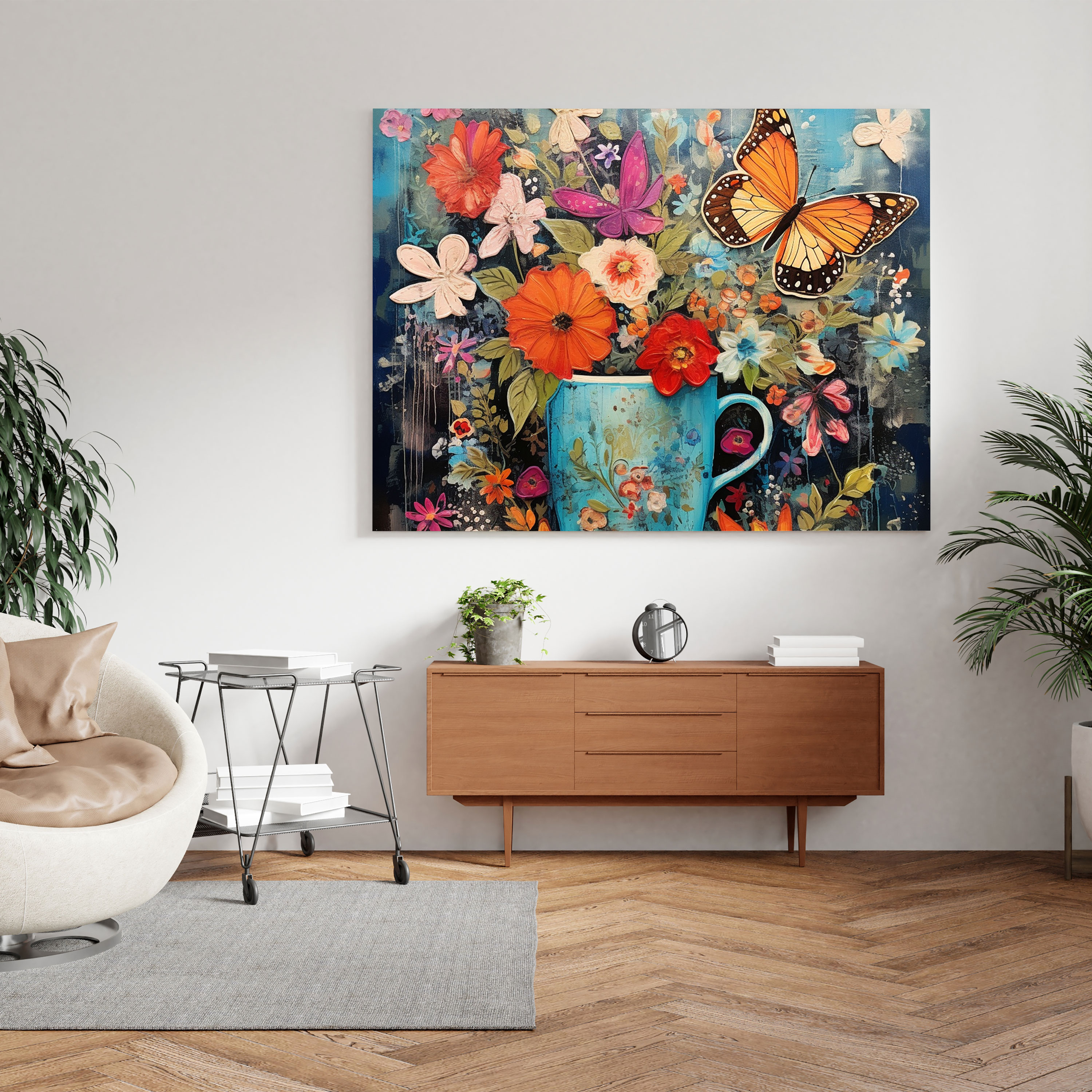 Kahve Kanvas Tablo Duvar Dekorasyonu - Kahve Kanvas Tablo Muzip Sanat Eseri
