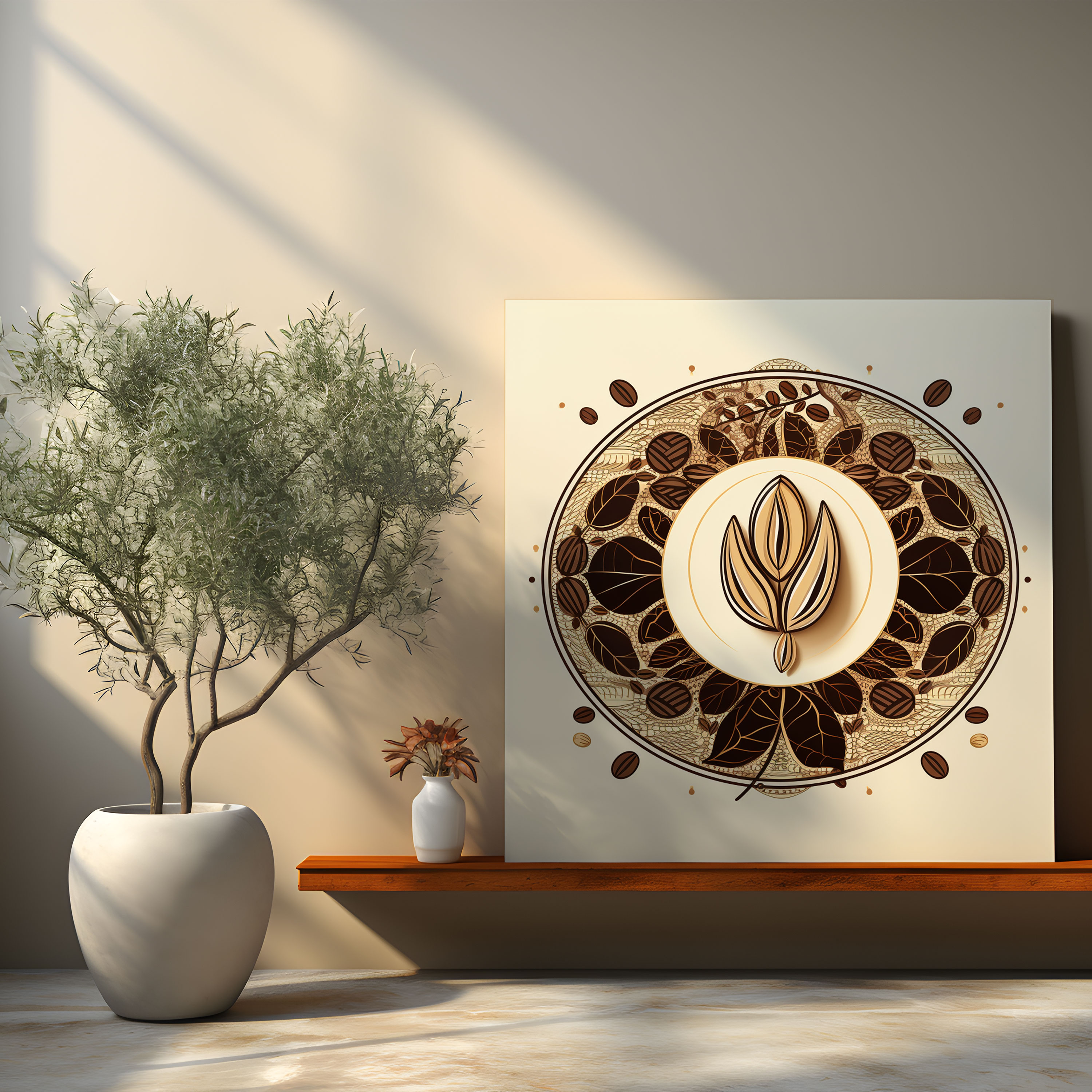 Coffee Bean Canvas Print - Coffee, Sophisticated Design, Home Decoration, Canvas