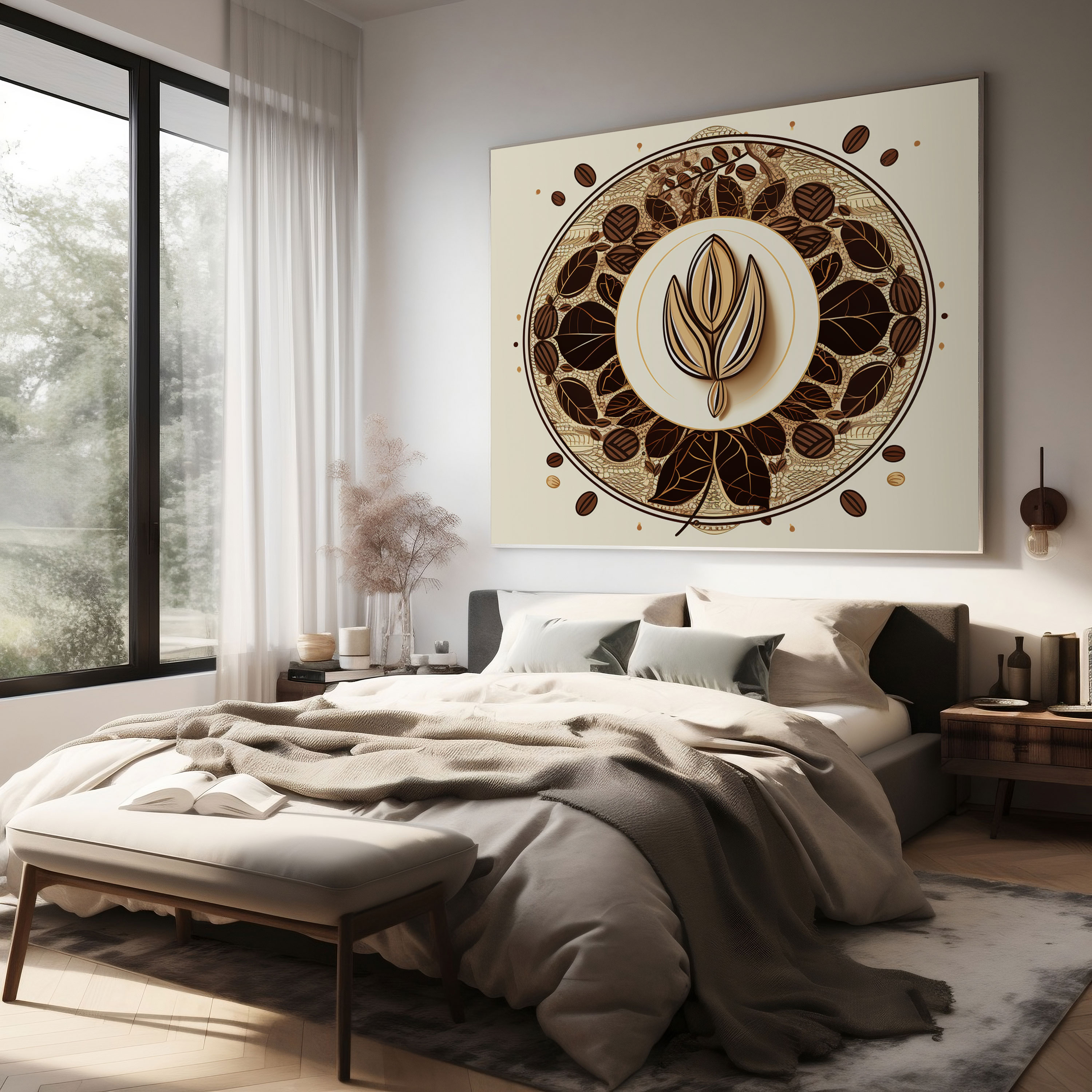 Coffee Bean Canvas Print - Coffee, Sophisticated Design, Home Decoration, Canvas