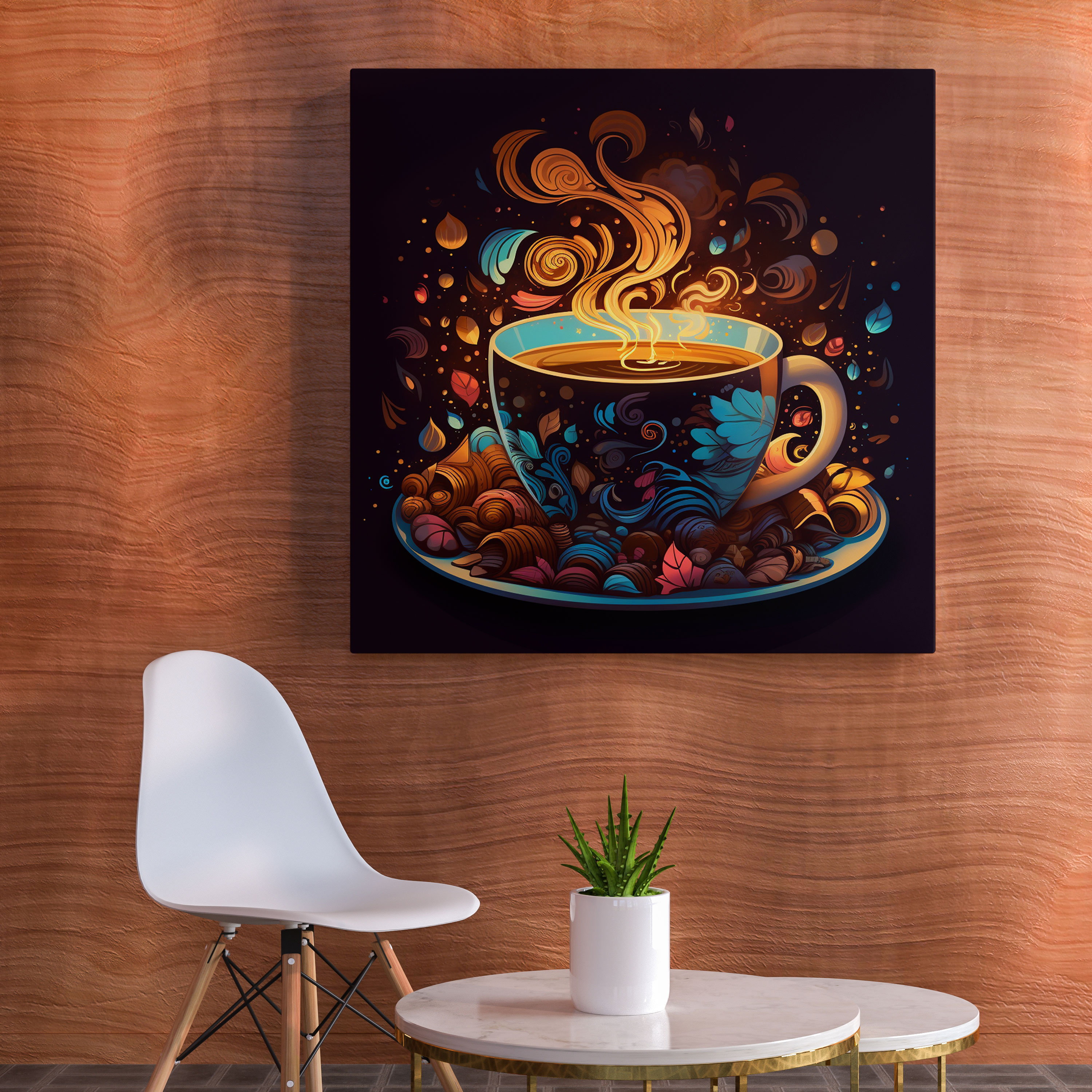 Magical Coffee Cup Canvas Print - Coffee, Canvas Wall Art, Magical Coffee Cup Wall Art, Magical Coffee Cup Canvas Print