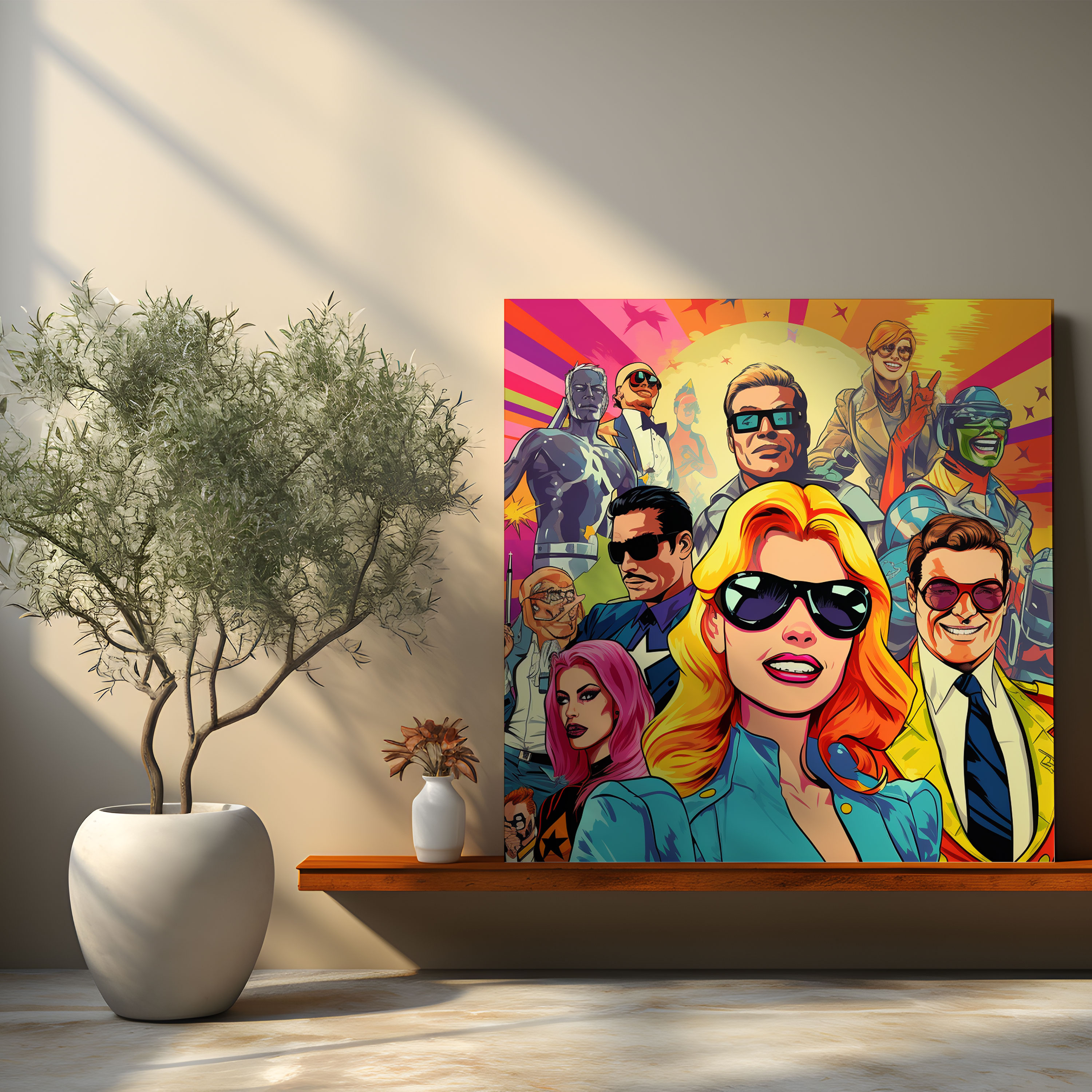 Cool Pop Art Icons Canvas Print - Cool, Wall Art, Cool, Artistic Taste