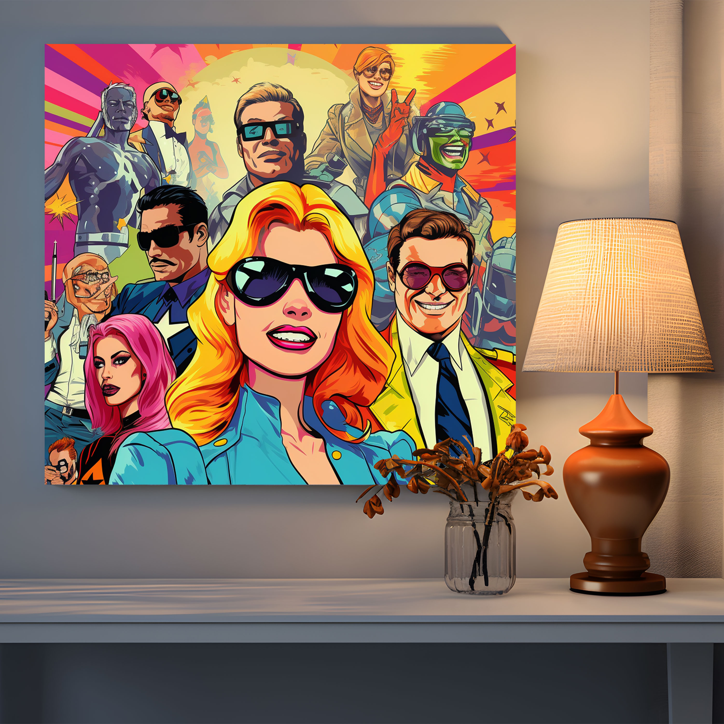 Cool Pop Art Icons Canvas Print - Cool, Wall Art, Cool, Artistic Taste