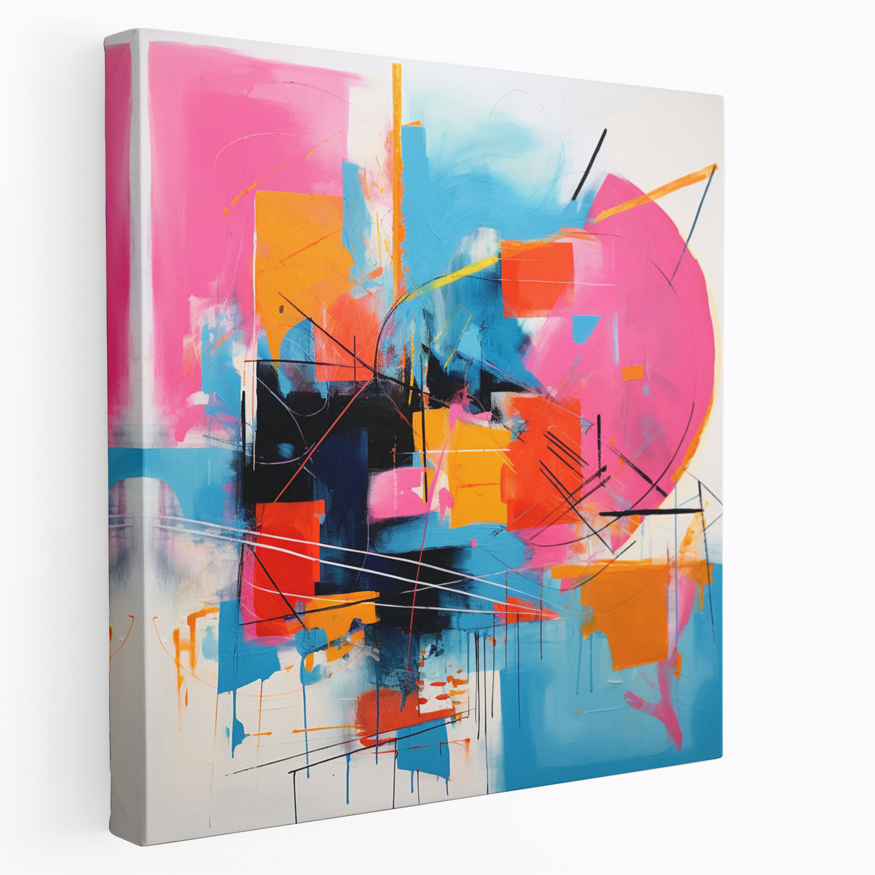 Cool Canvas Print - Modern Abstract Painting - Cool, Canvas, Modern Abstract Painting, Canvas Wall Art