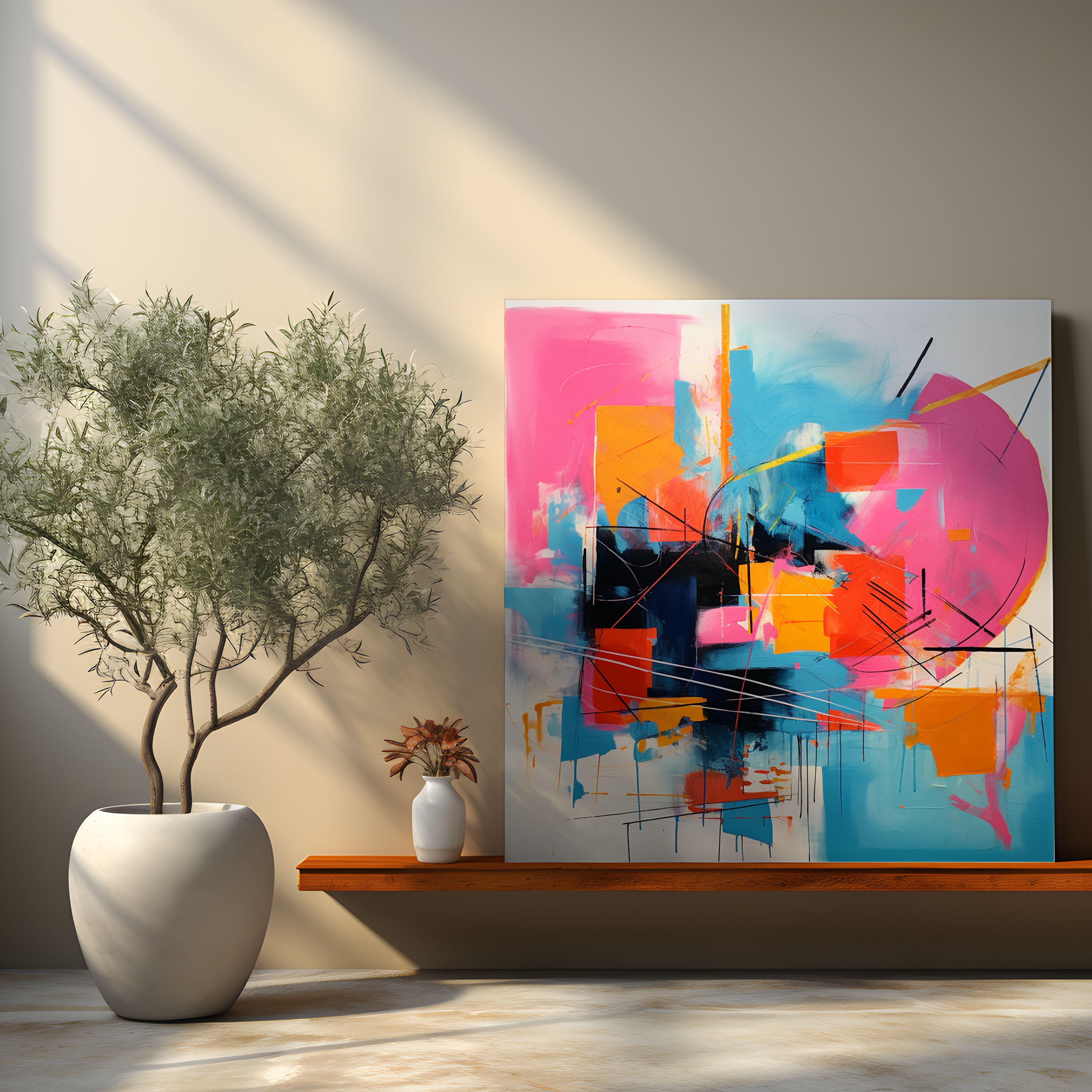 Cool Canvas Print - Modern Abstract Painting - Cool, Canvas, Modern Abstract Painting, Canvas Wall Art