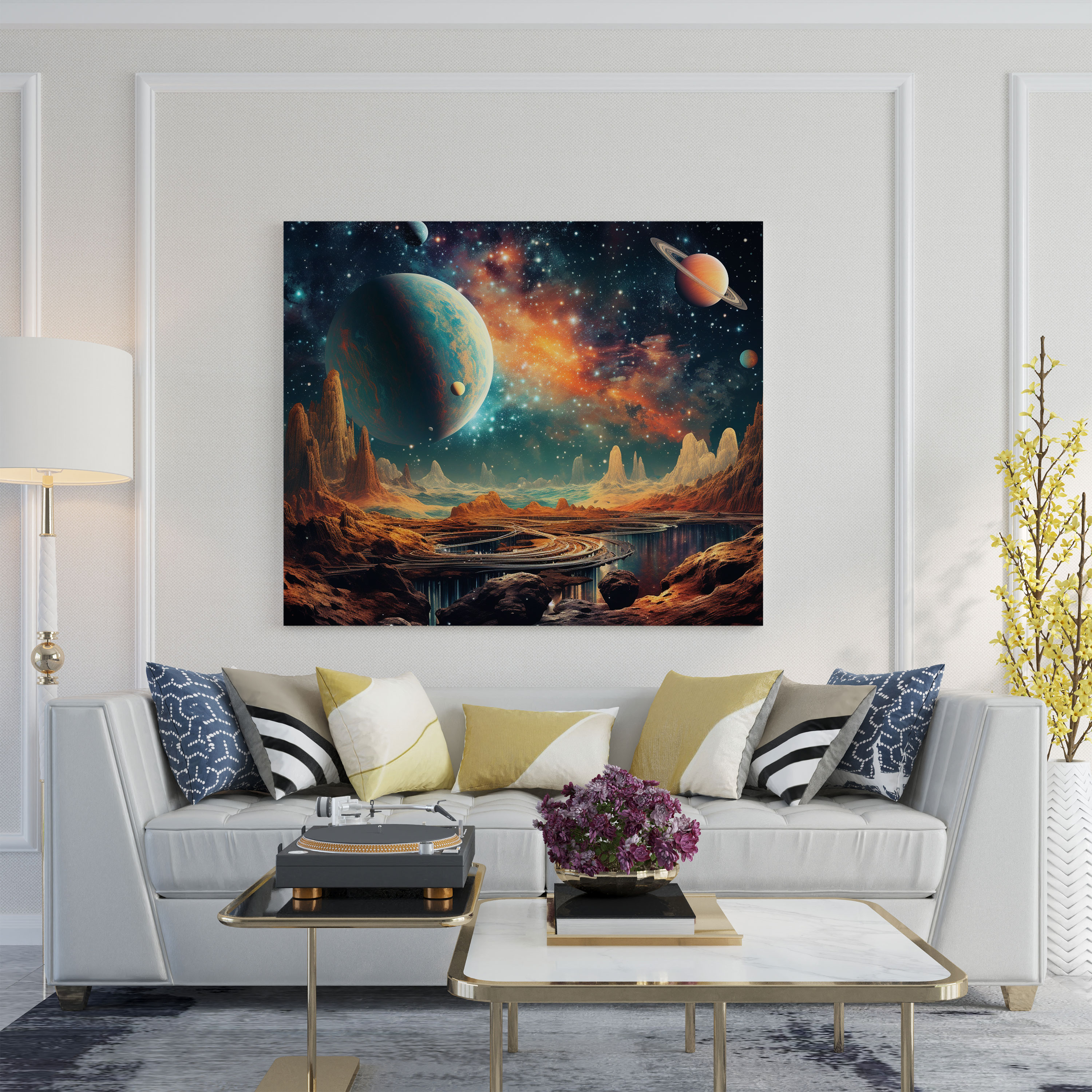 Cool Galaxy Dreams Canvas Print - Cool, Galaxy, Cool Galaxy Dreams, Digital Collage