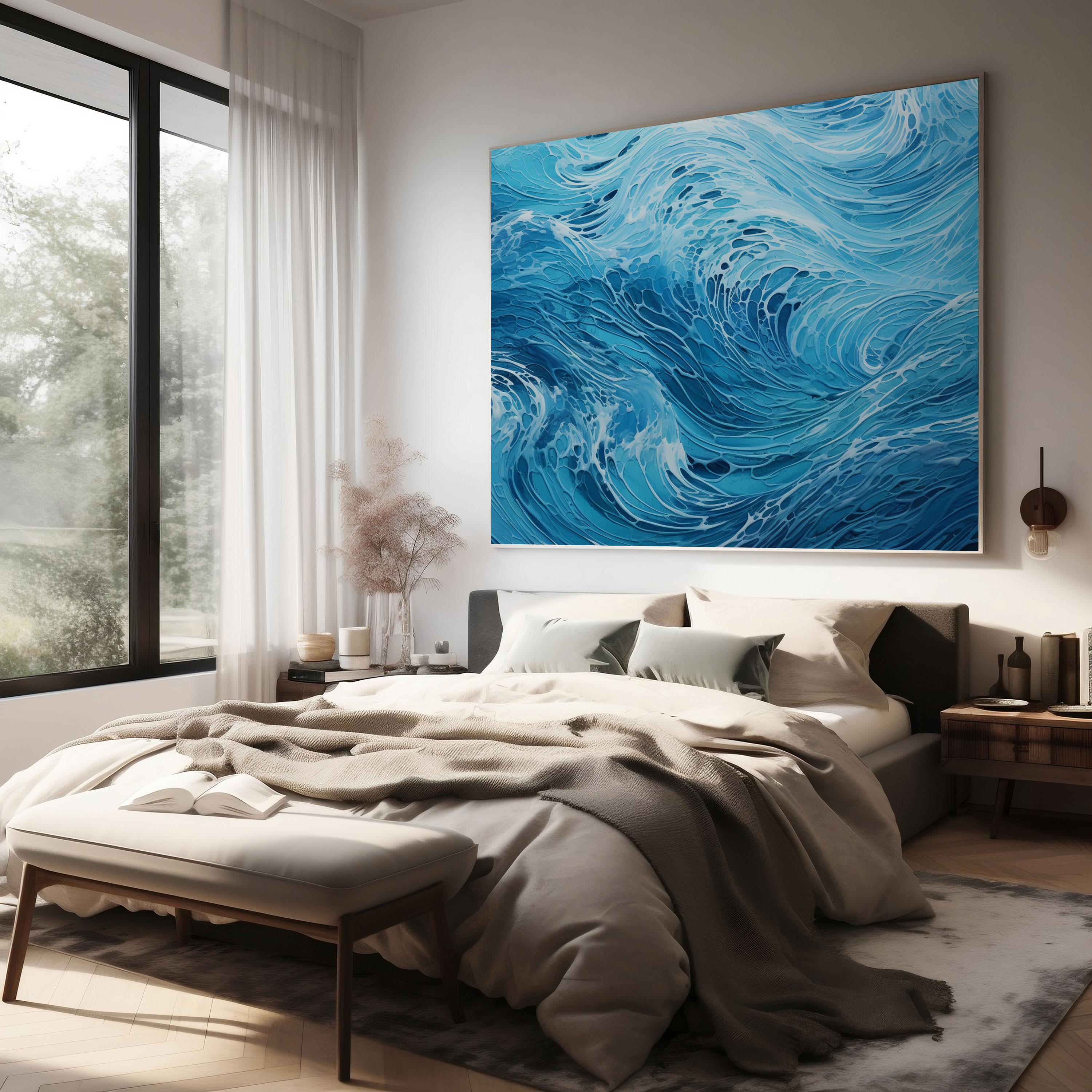 Cool Water Ripples Canvas Print - Cool, Canvas Print, Home Decoration, Canvas