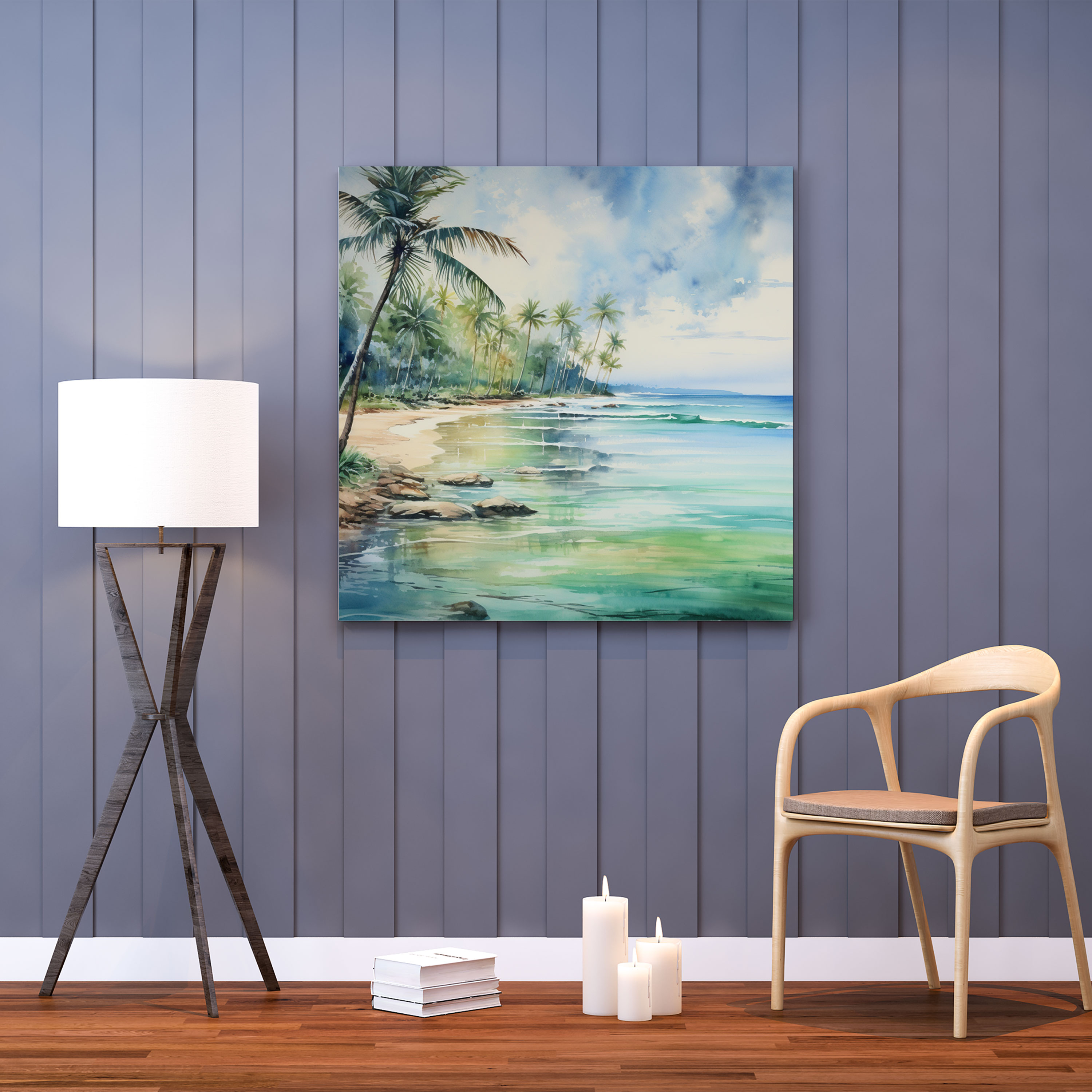 Cool Beach Canvas Print - Cool, Home Decoration, Refreshing, Cool