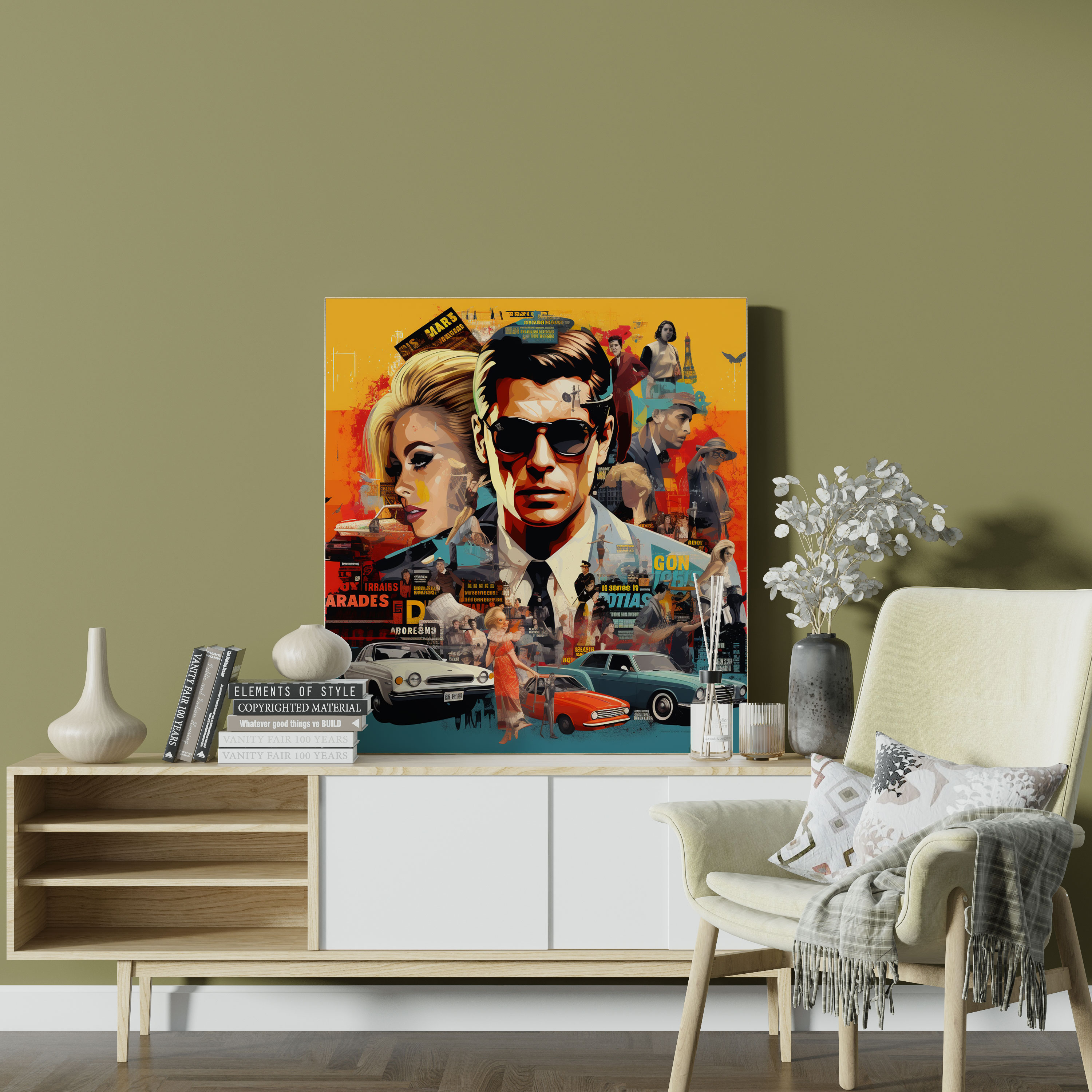 Cool Pop Art Wall Art - Cool, Movie Quotes, Wall Decoration, Collage