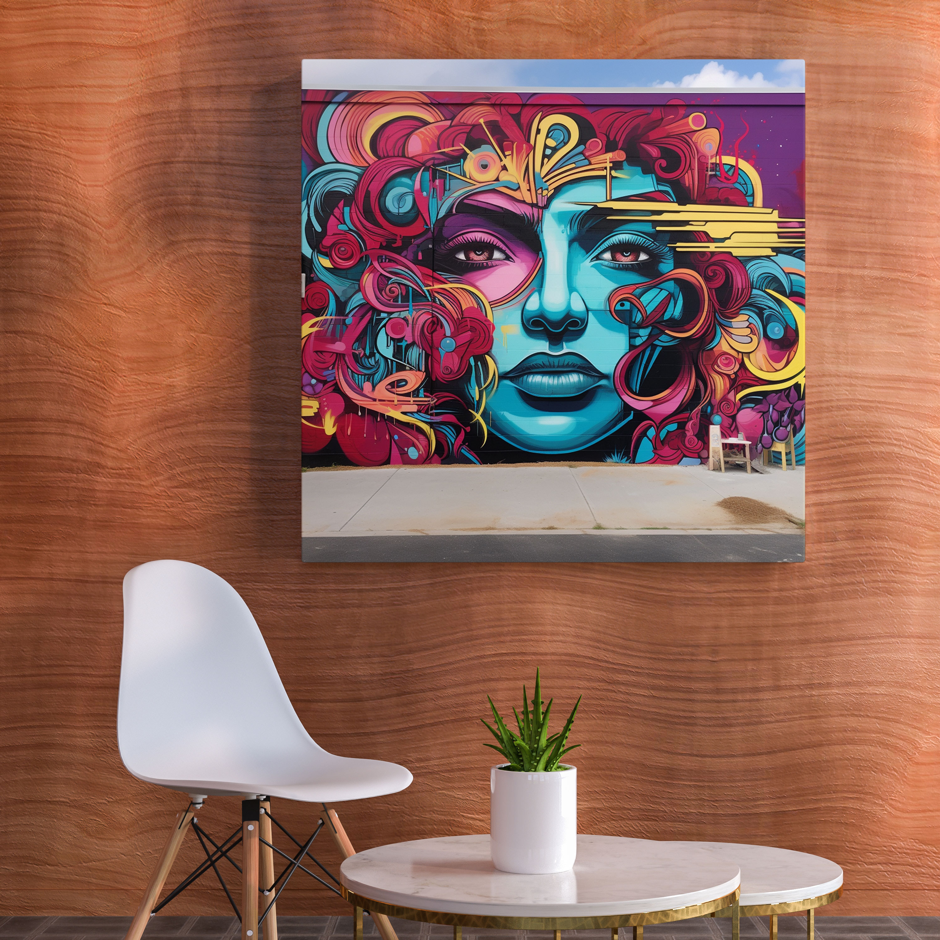 Cool Street Art Canvas Print - Cool, Home Decoration, Cool, Canvas