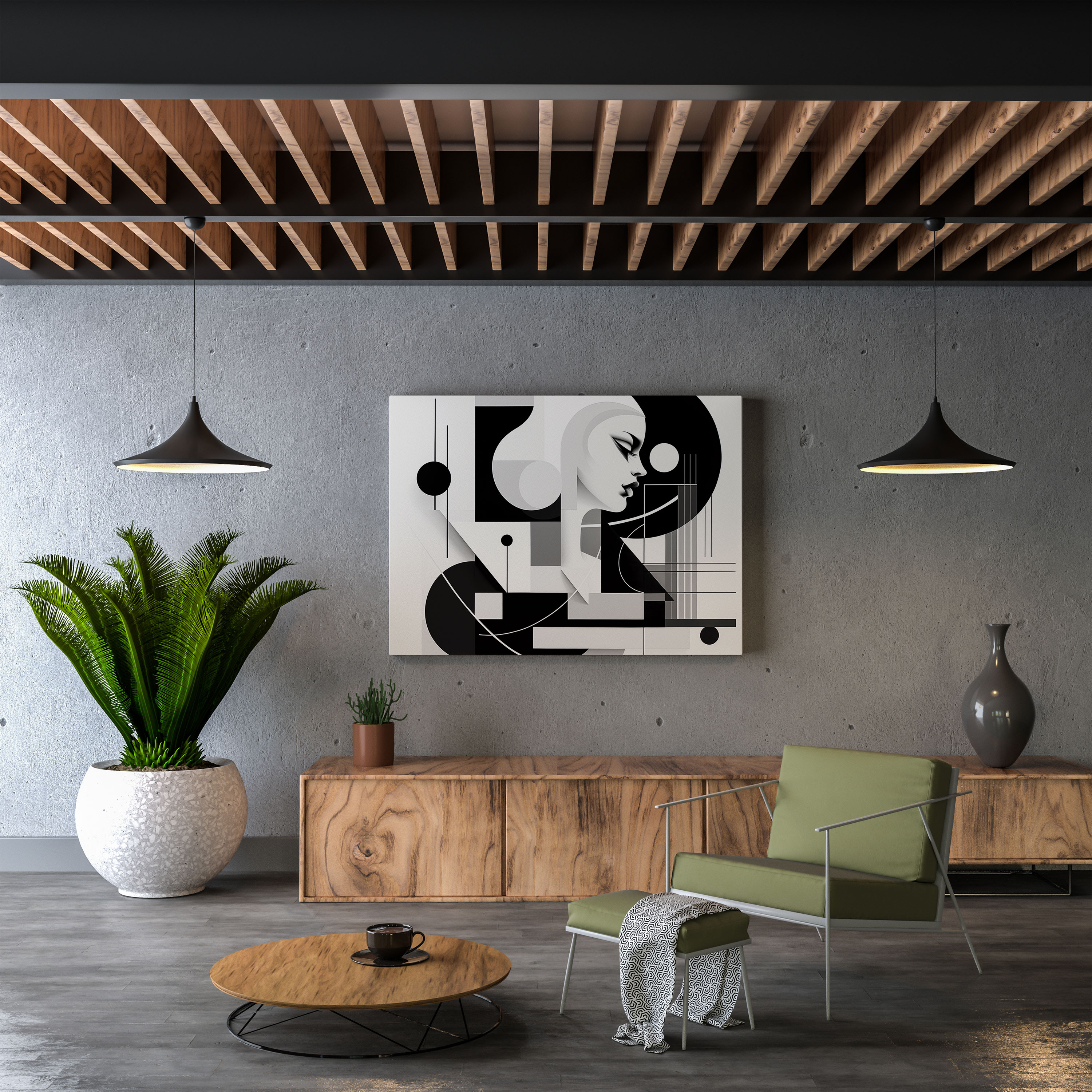 Cool Minimalist Canvas Print - Cool, Canvas Print, Modern, Clean Lines