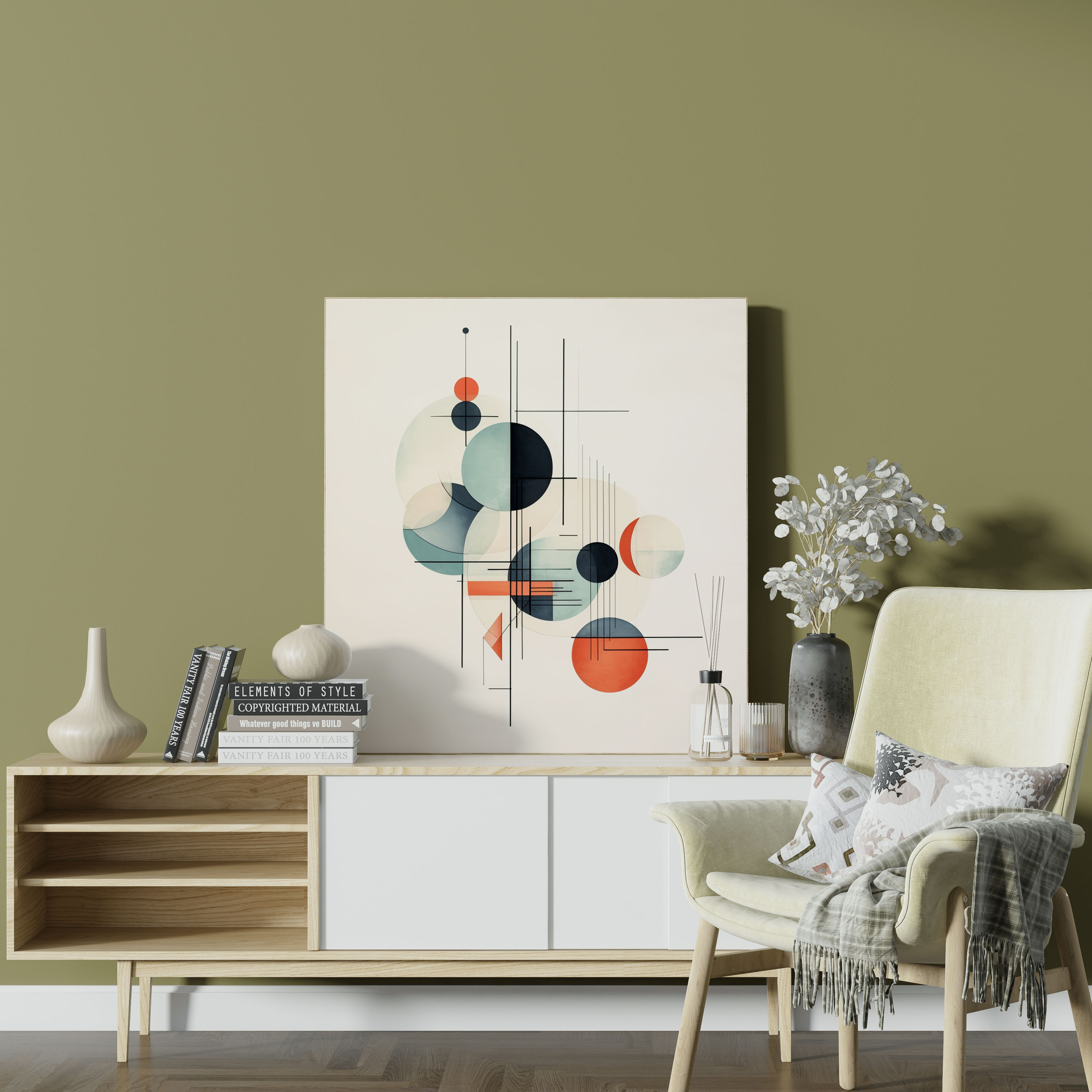 Cool Wall Art: Geometric Harmony - Cool, Cool, Wall Decoration, Shapes