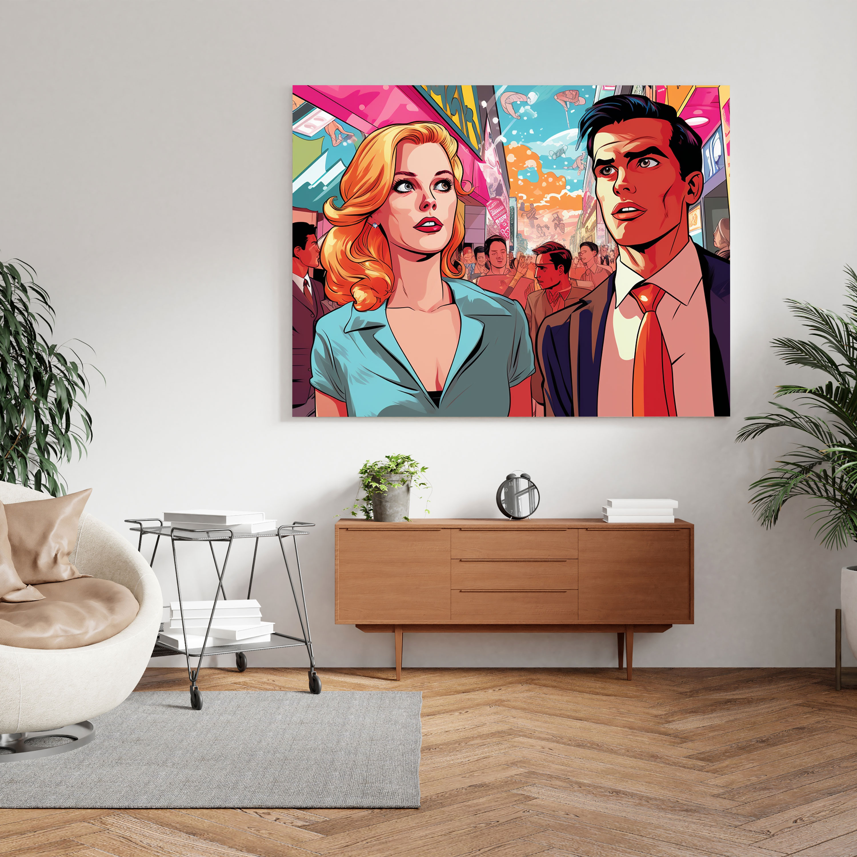 Cool Pop Art Canvas Print - Cool, Canvas Print, Home Decoration, Canvas Wall Art